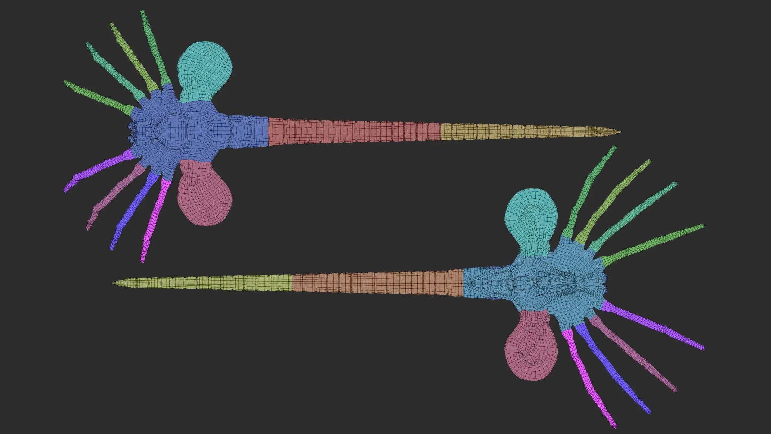 Facehugger model FlippedNormals