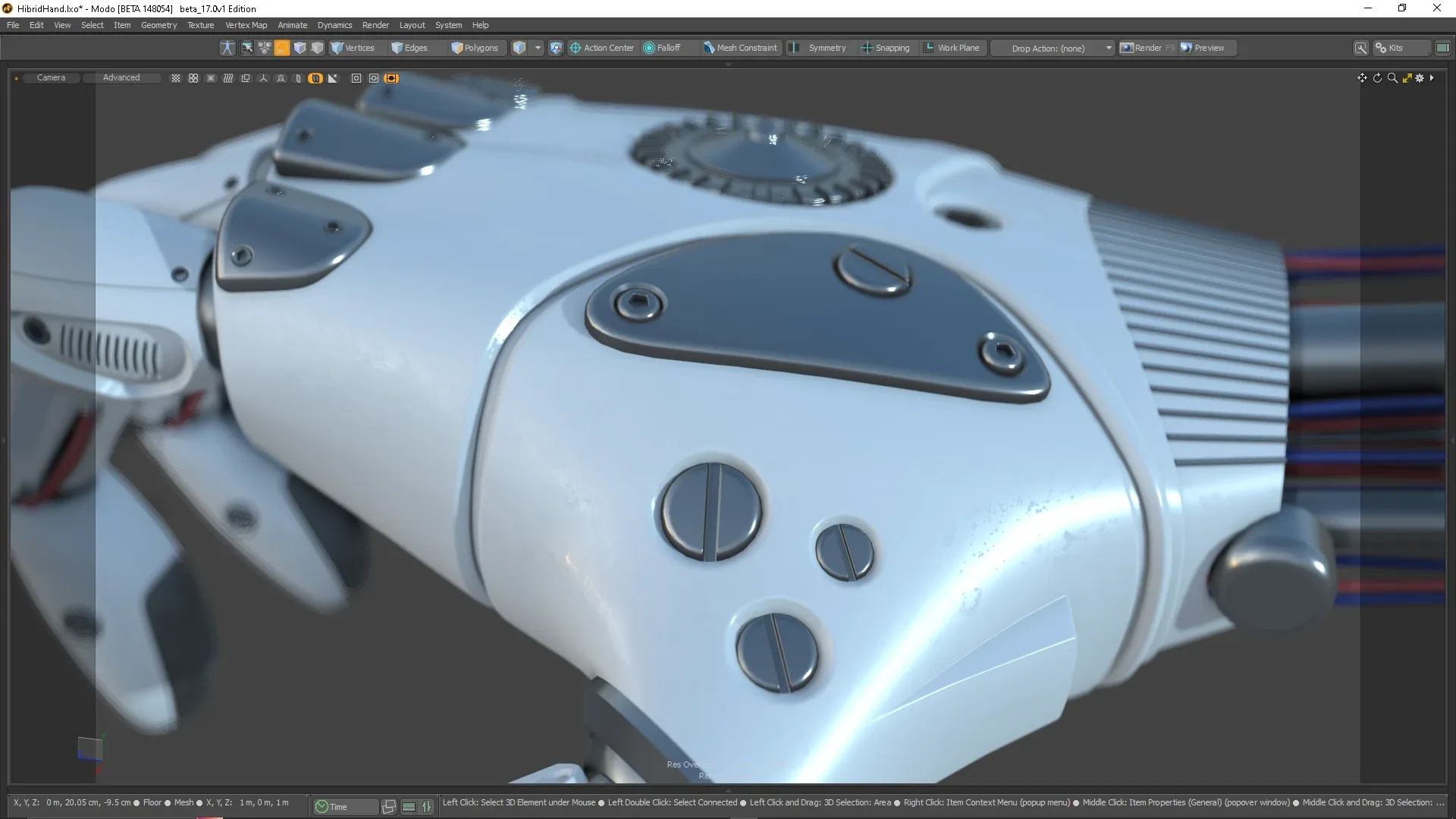 Modelling and texturing a CAD Hibrid Bionic Hand never seen  (course for Plasticity 3D & Modo) I guarantee you!!!