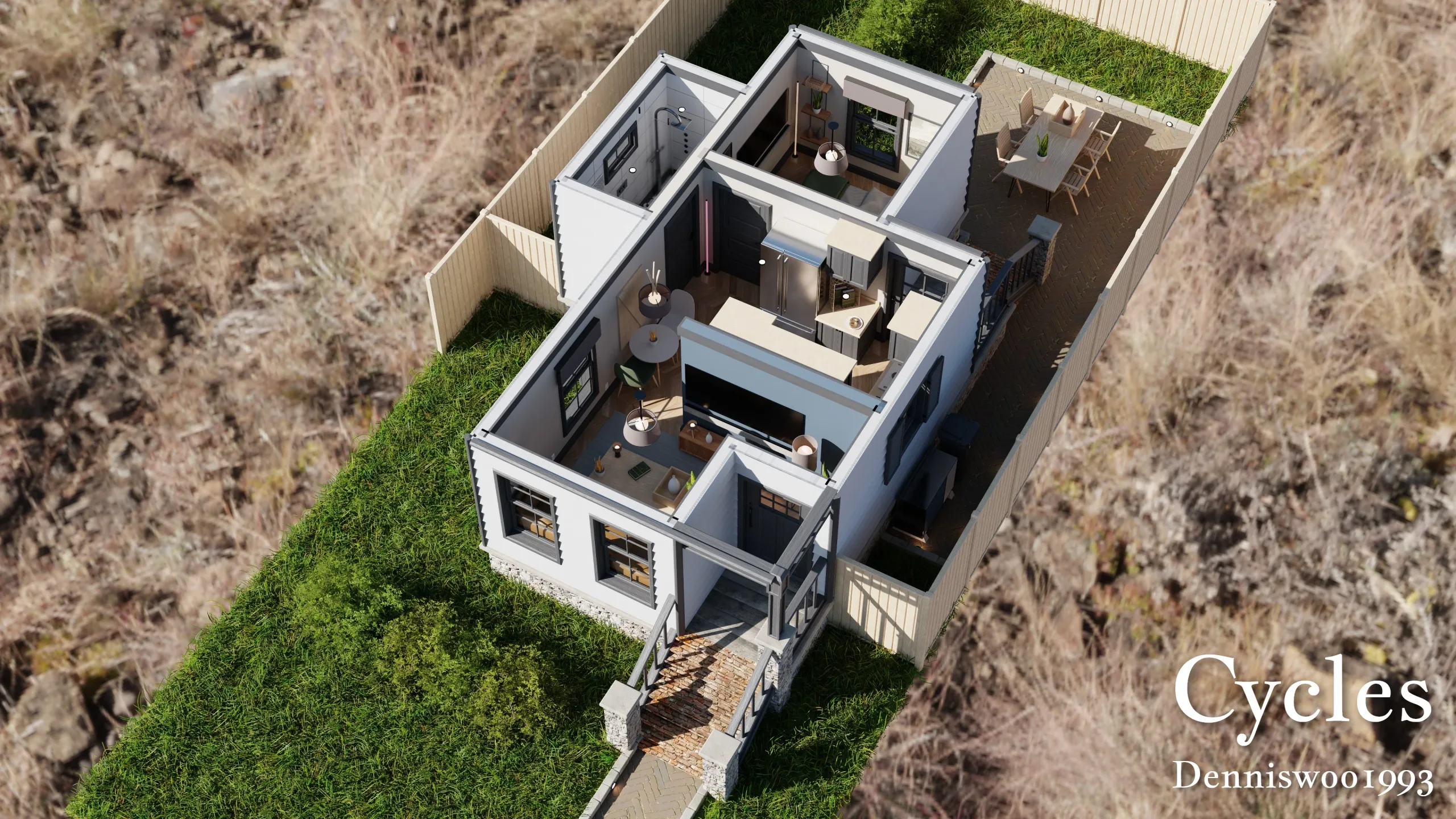 Modular Classic Style American Small 5 House pack