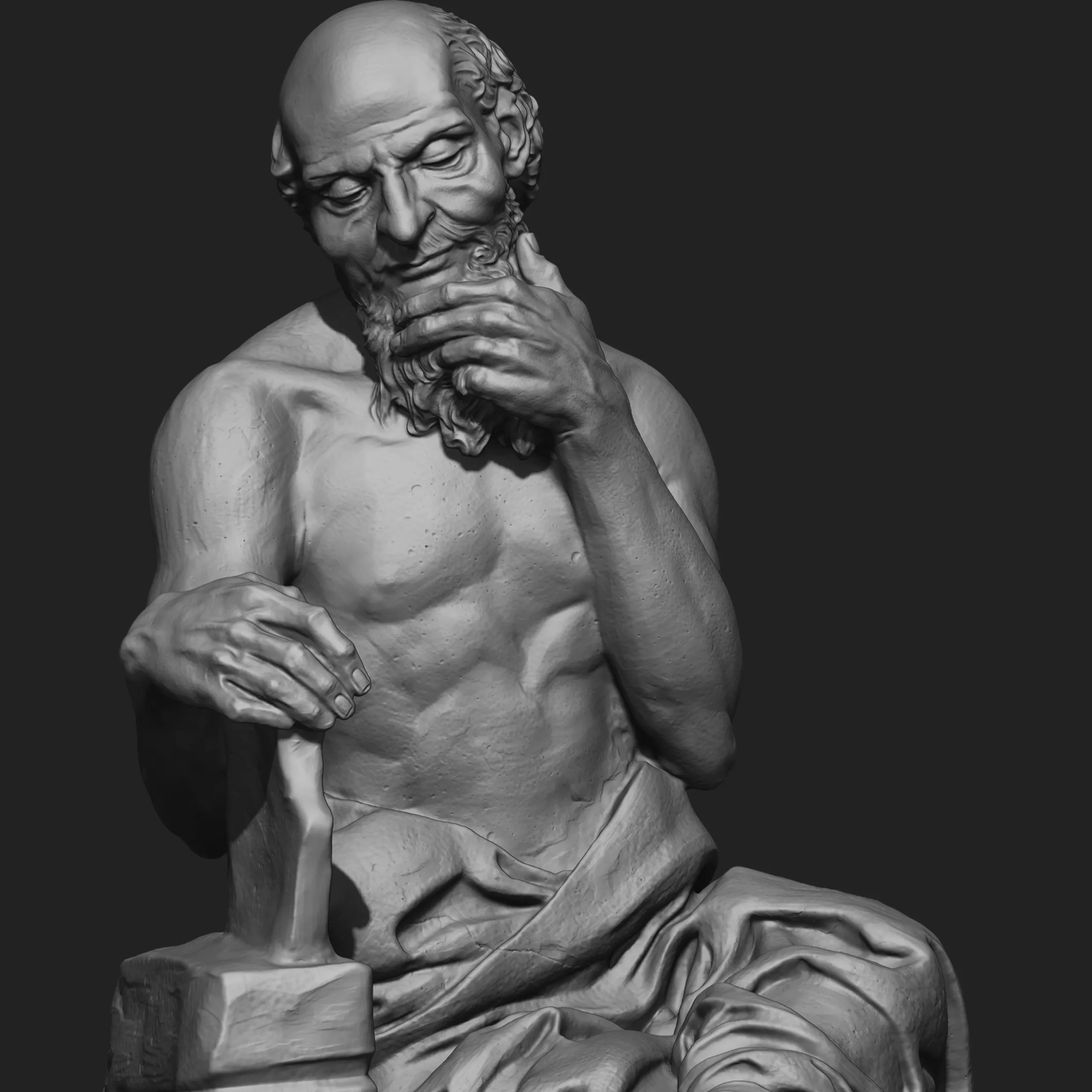 St.jerome Character Sculpture Tutorial Zbrush 2019 HighPoly