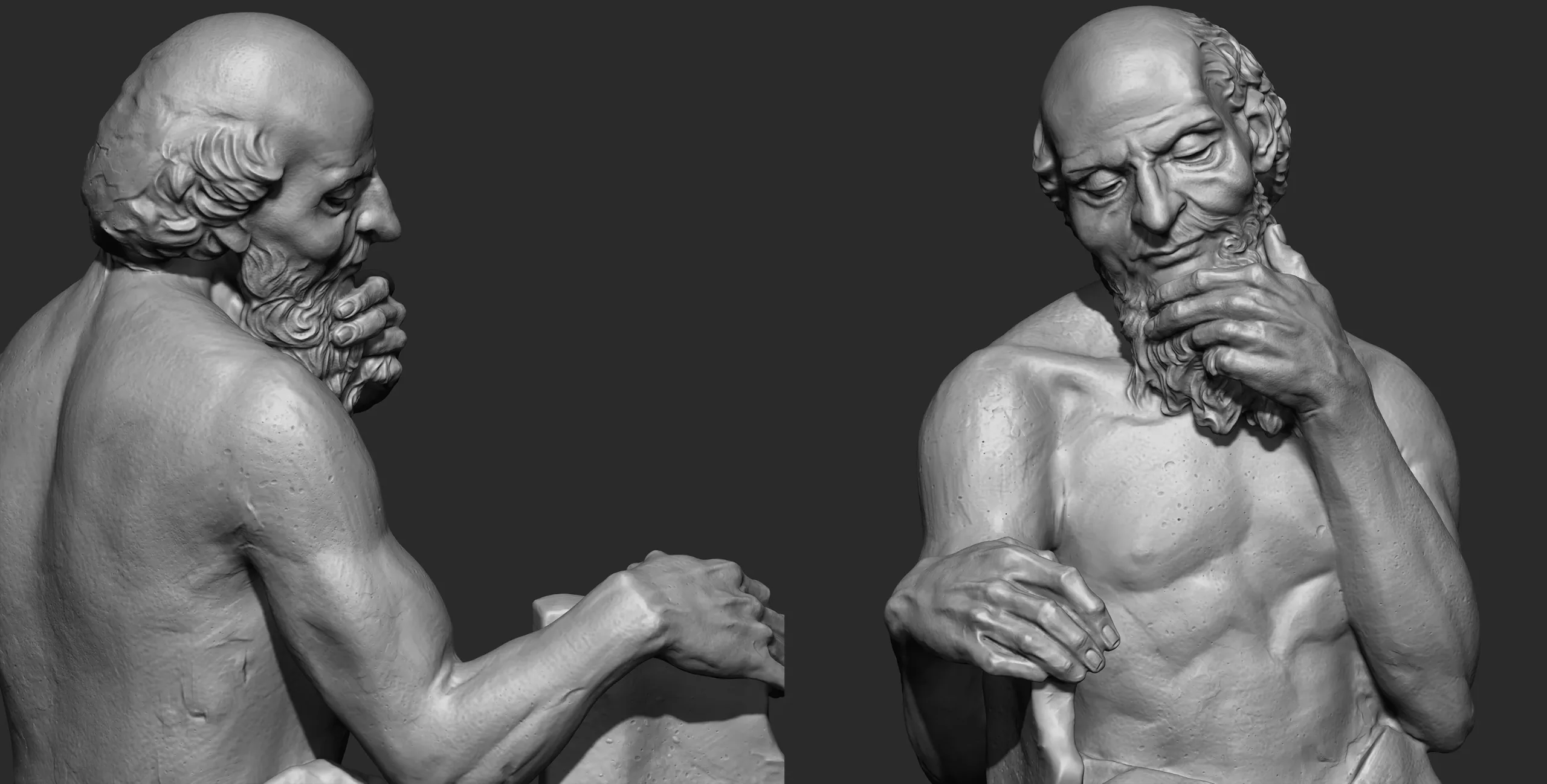 St.jerome Character Sculpture Tutorial Zbrush 2019 HighPoly