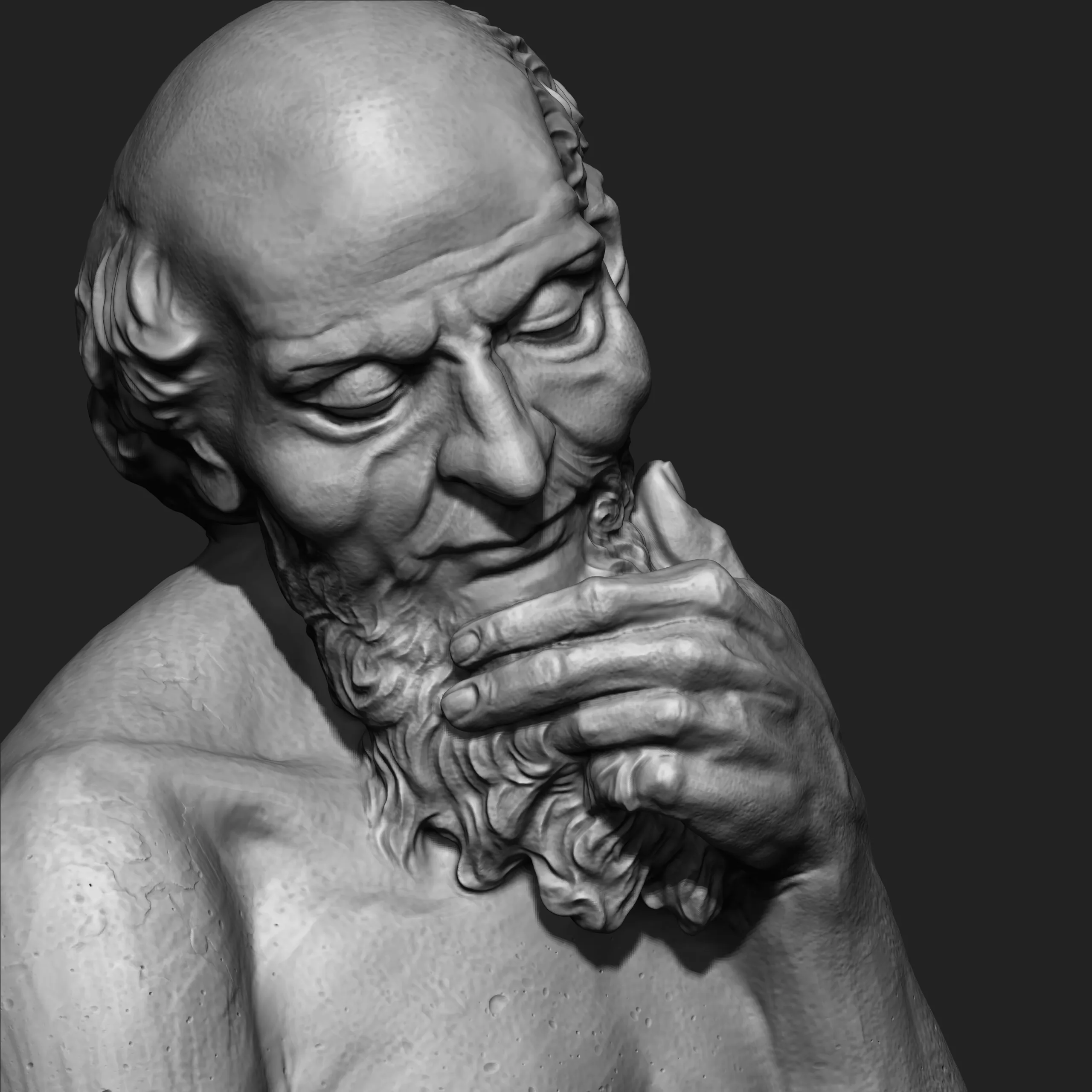 St.jerome Character Sculpture Zbrush 2019 HighPoly