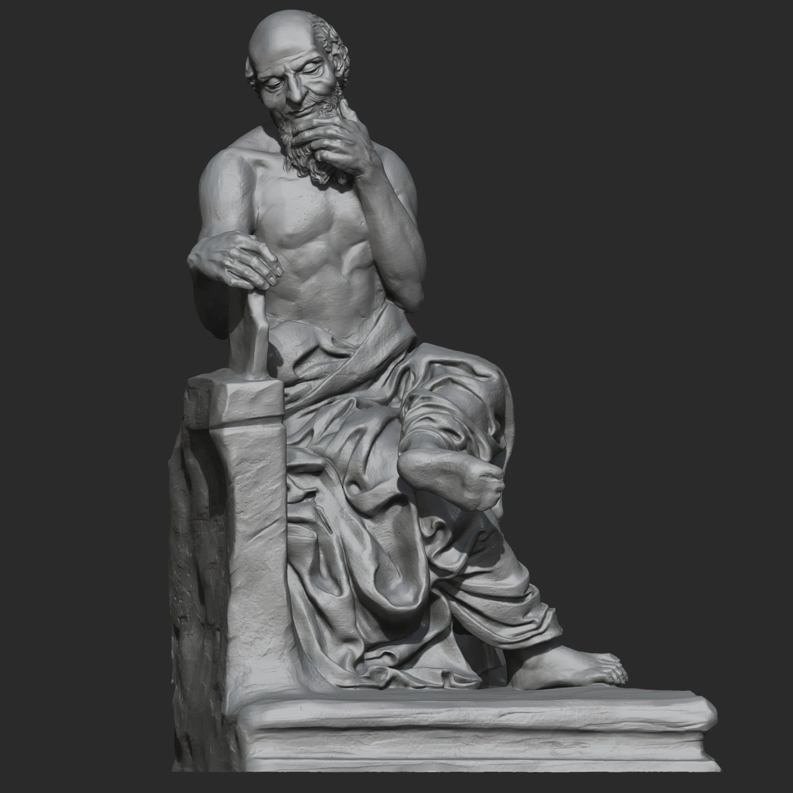 St.jerome Character Sculpture Zbrush 2019 HighPoly