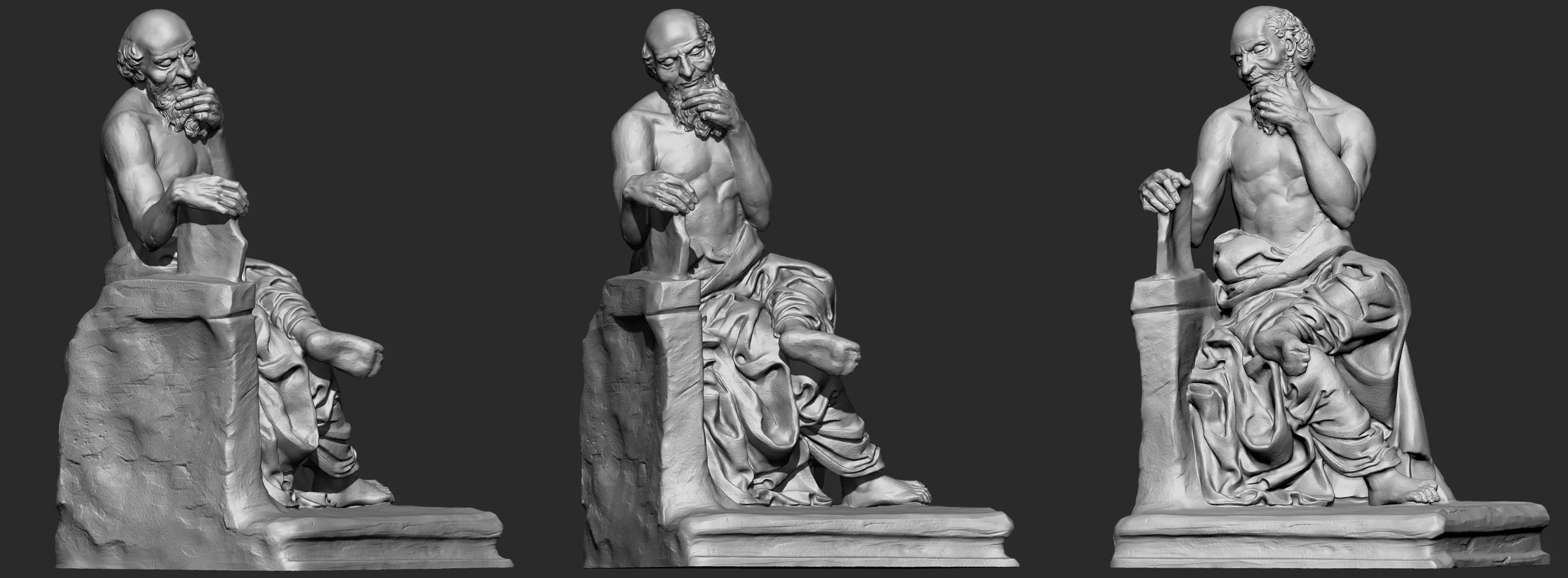 St.jerome Character Sculpture Zbrush 2019 HighPoly