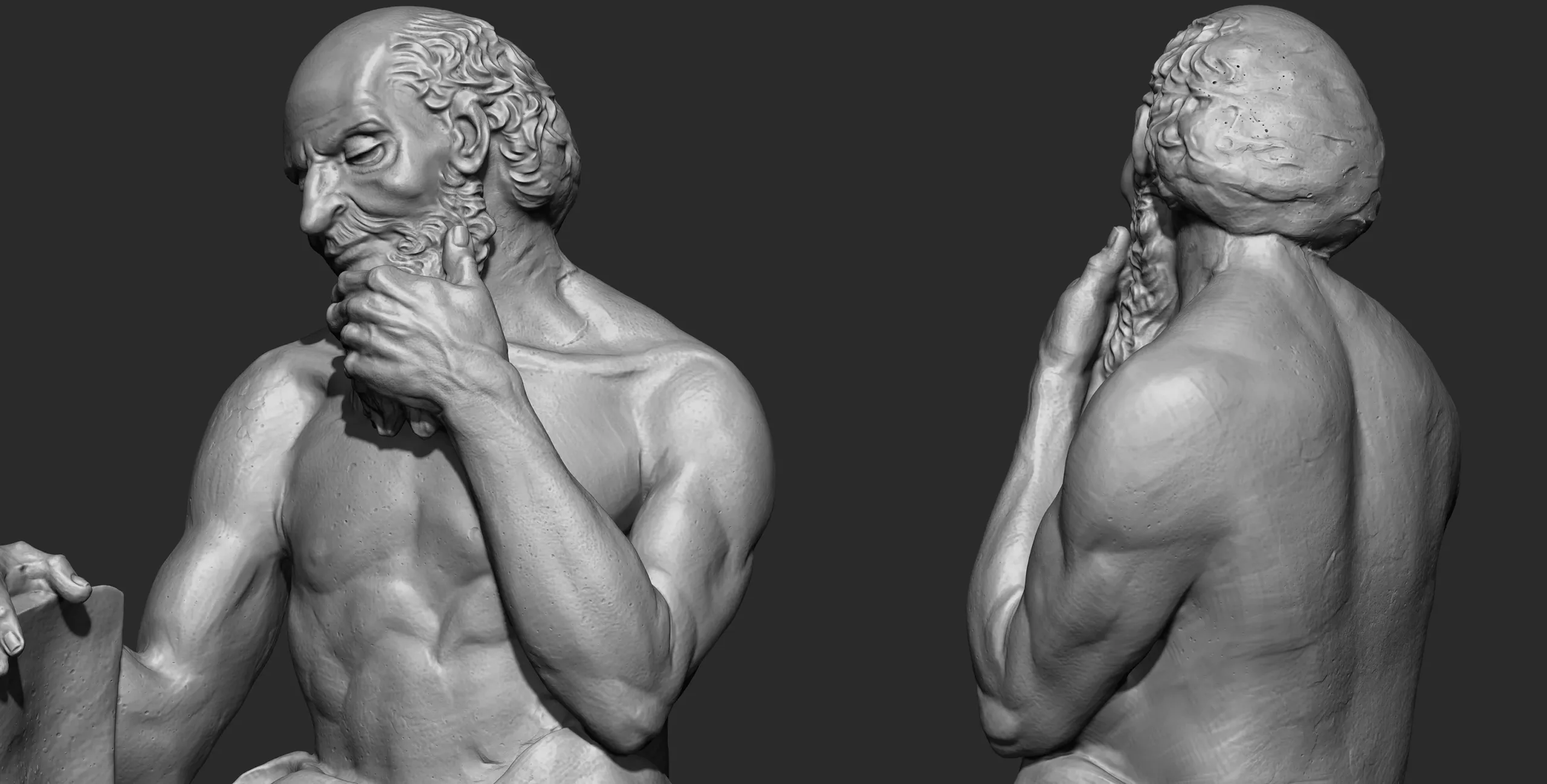 St.jerome Character Sculpture Zbrush 2019 HighPoly