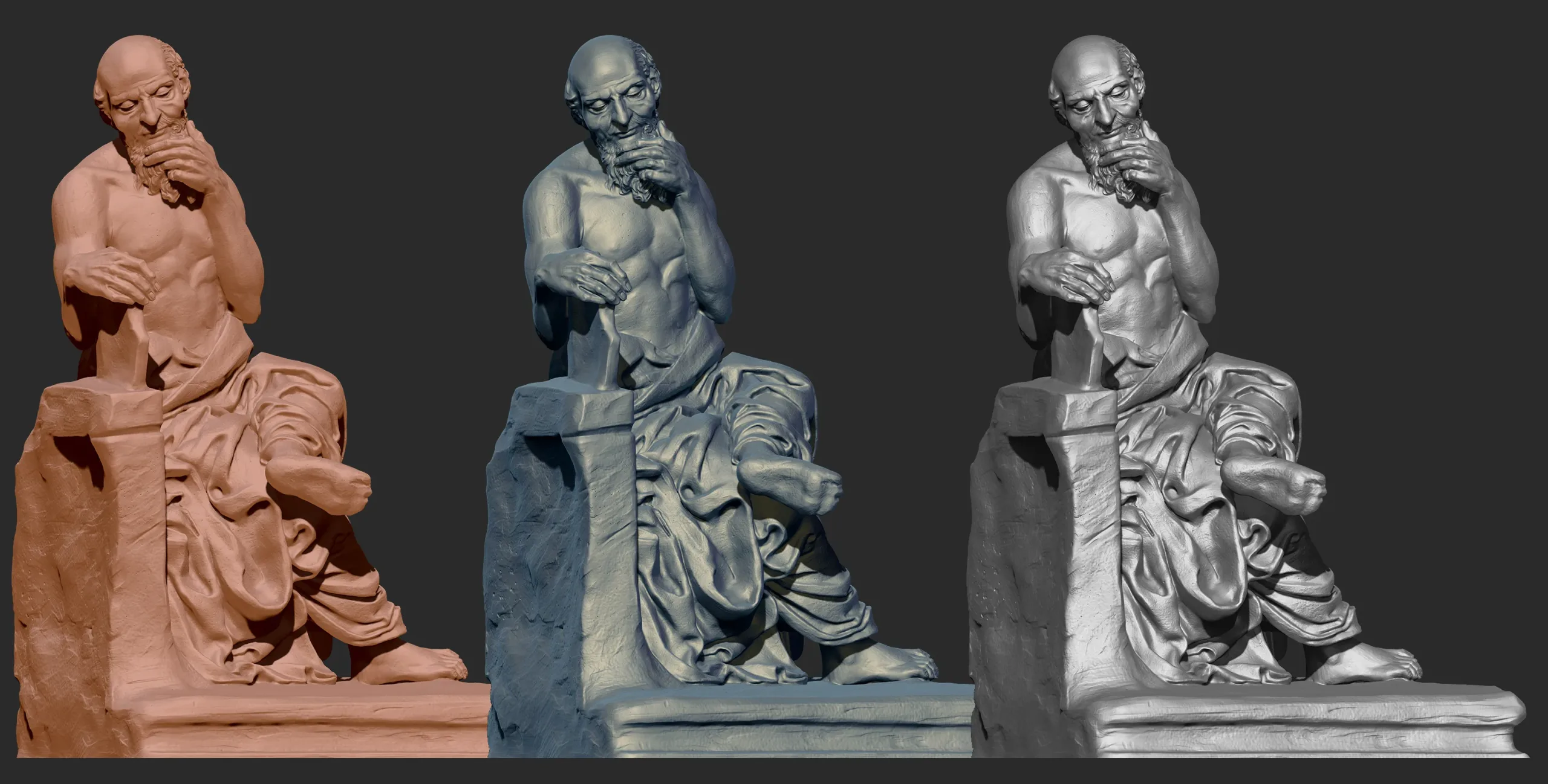 St.jerome Character Sculpture Zbrush 2019 HighPoly