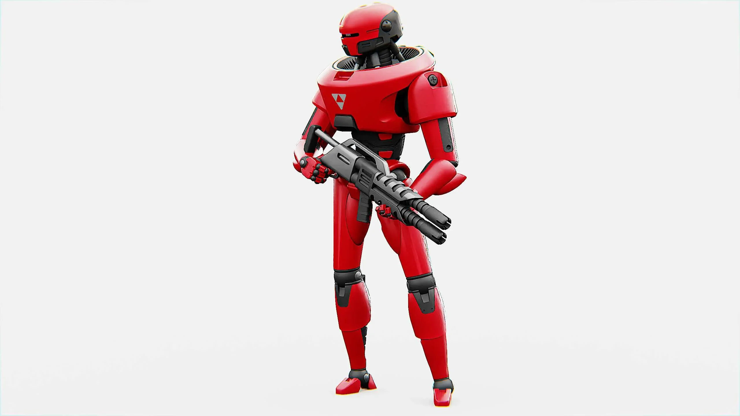 Mars Colony Trooper X-3000 Auto-Rig Pro Rigged For Mixamo, Unreal Engine Unity