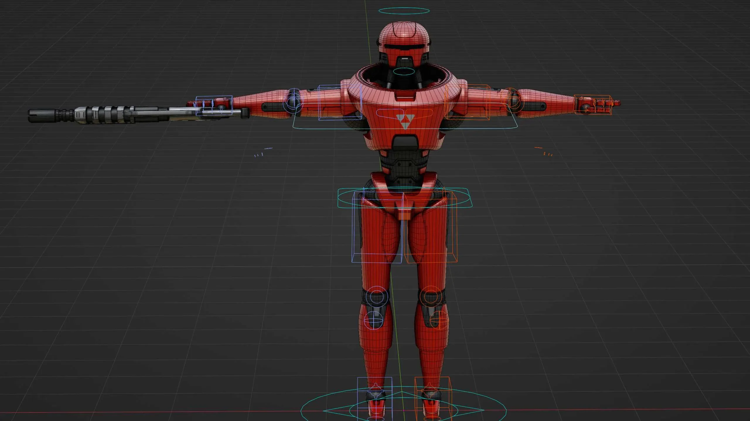 Mars Colony Trooper X-3000 Auto-Rig Pro Rigged For Mixamo, Unreal Engine Unity