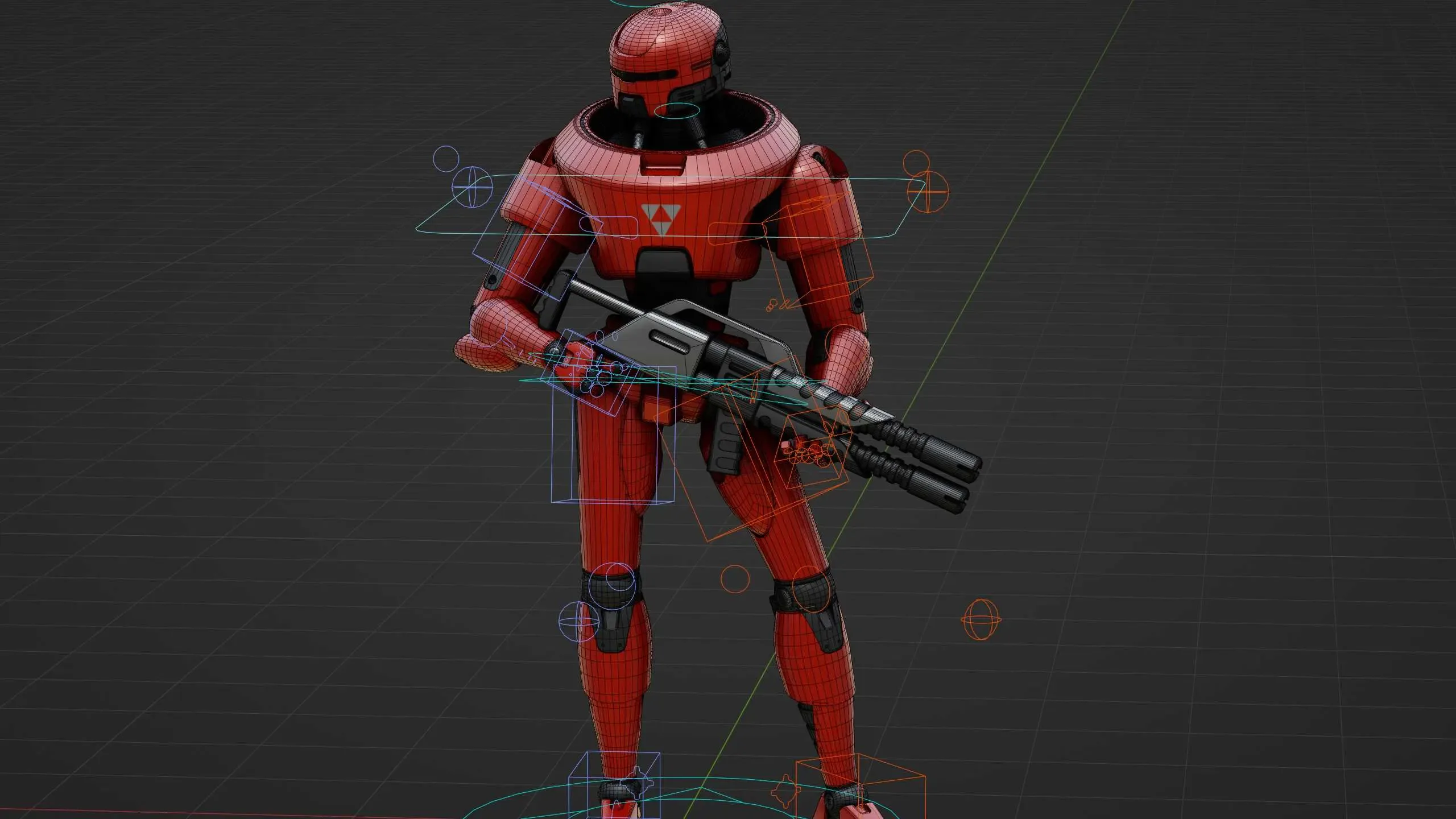 Mars Colony Trooper X-3000 Auto-Rig Pro Rigged For Mixamo, Unreal Engine Unity