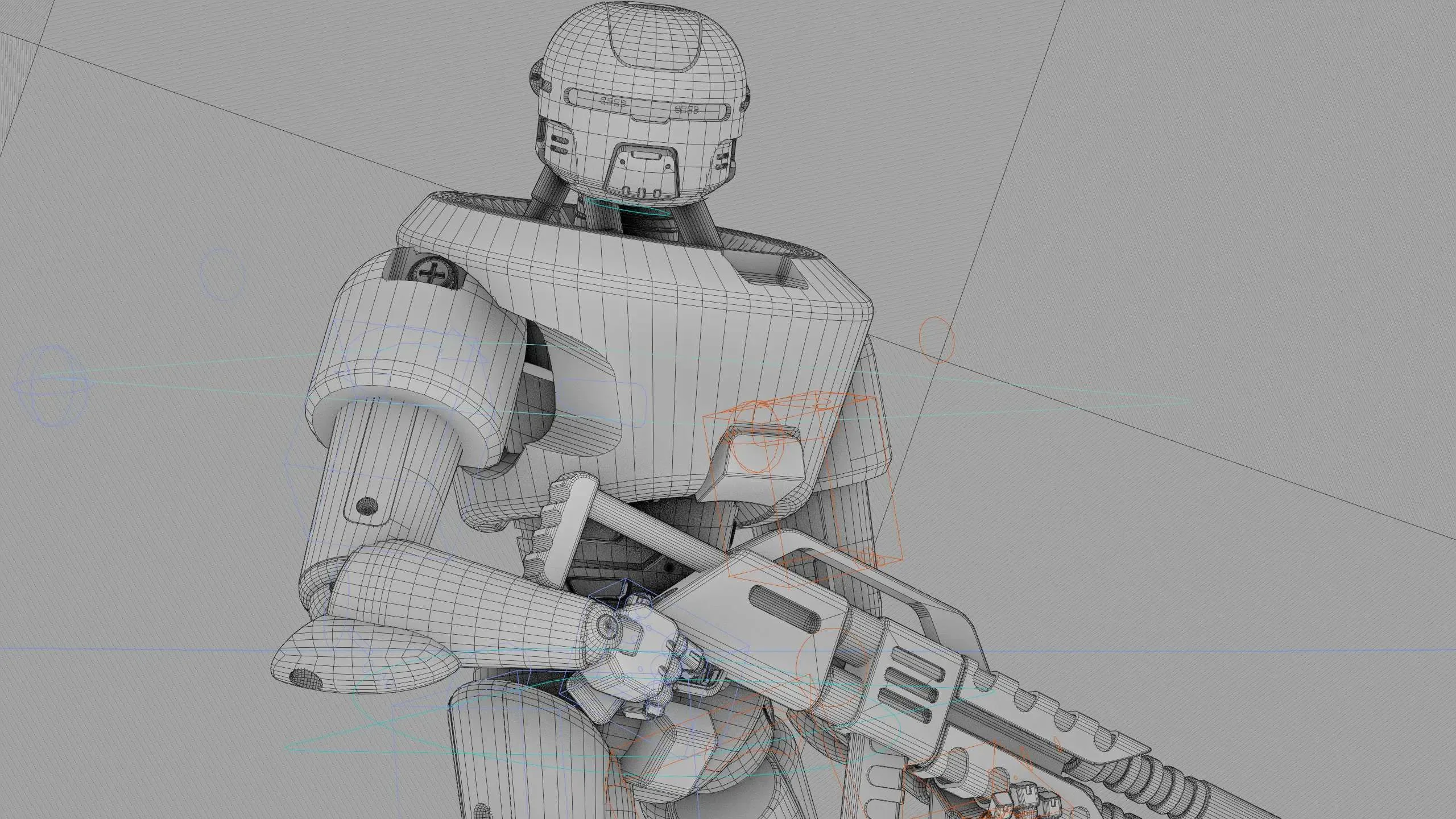 Mars Colony Trooper X-3000 Auto-Rig Pro Rigged For Mixamo, Unreal Engine Unity