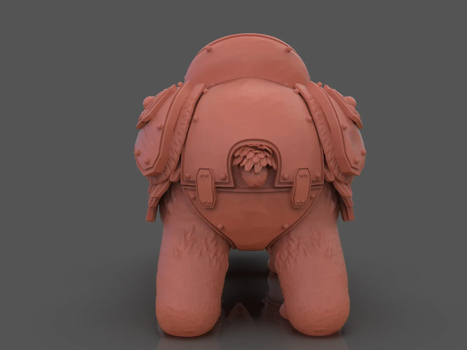 Armoured Bear 3D Print Figurine