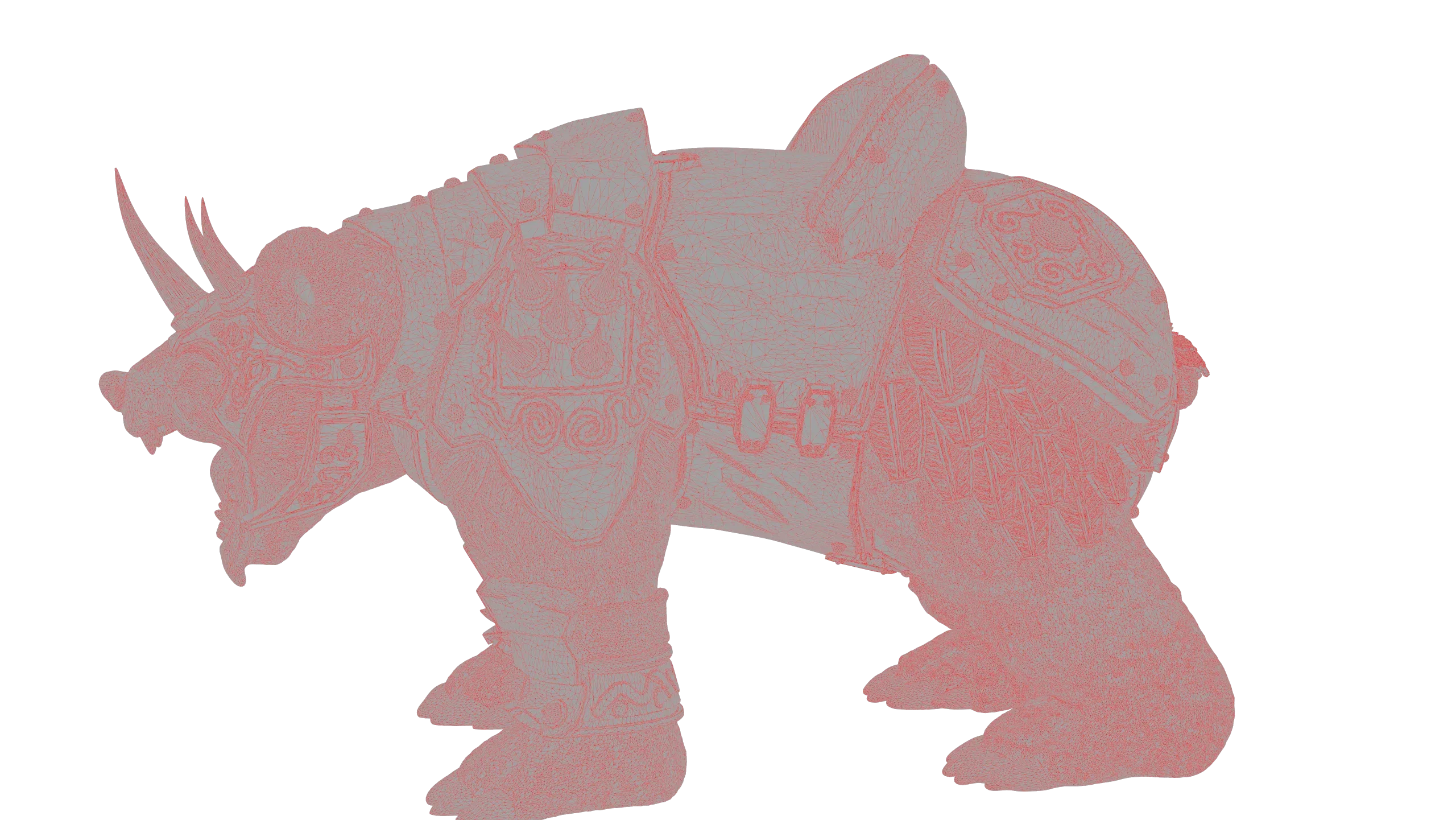 Armoured Bear 3D Print Figurine