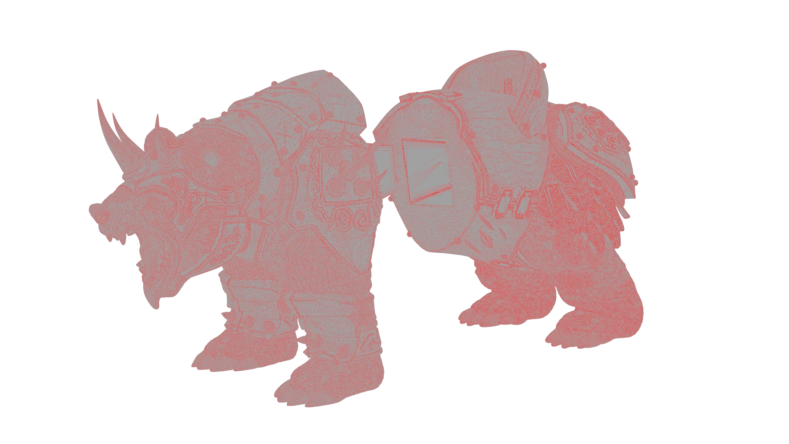 Armoured Bear 3D Print Figurine