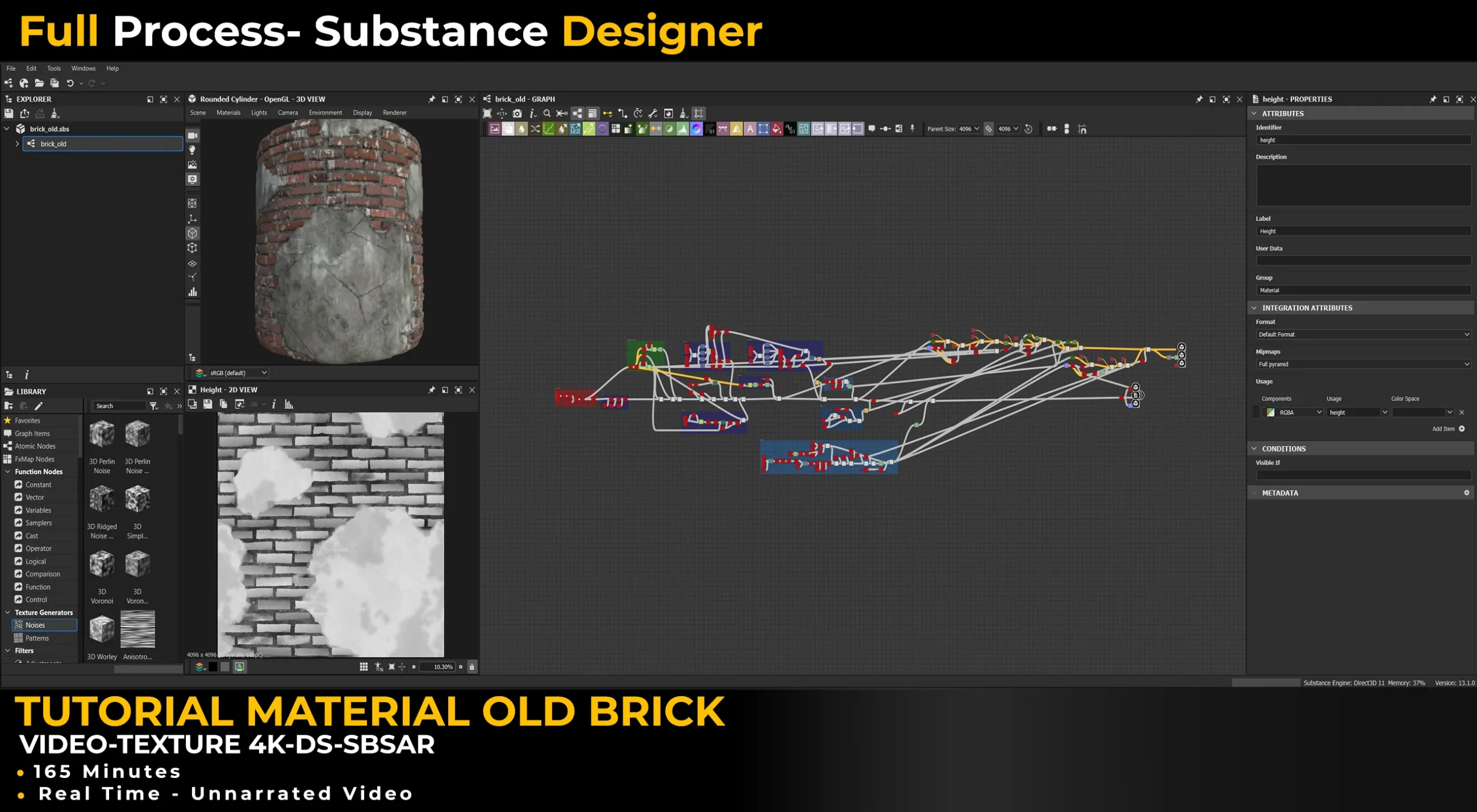 Tutorial Old Brick-Substance Designer Vol.04