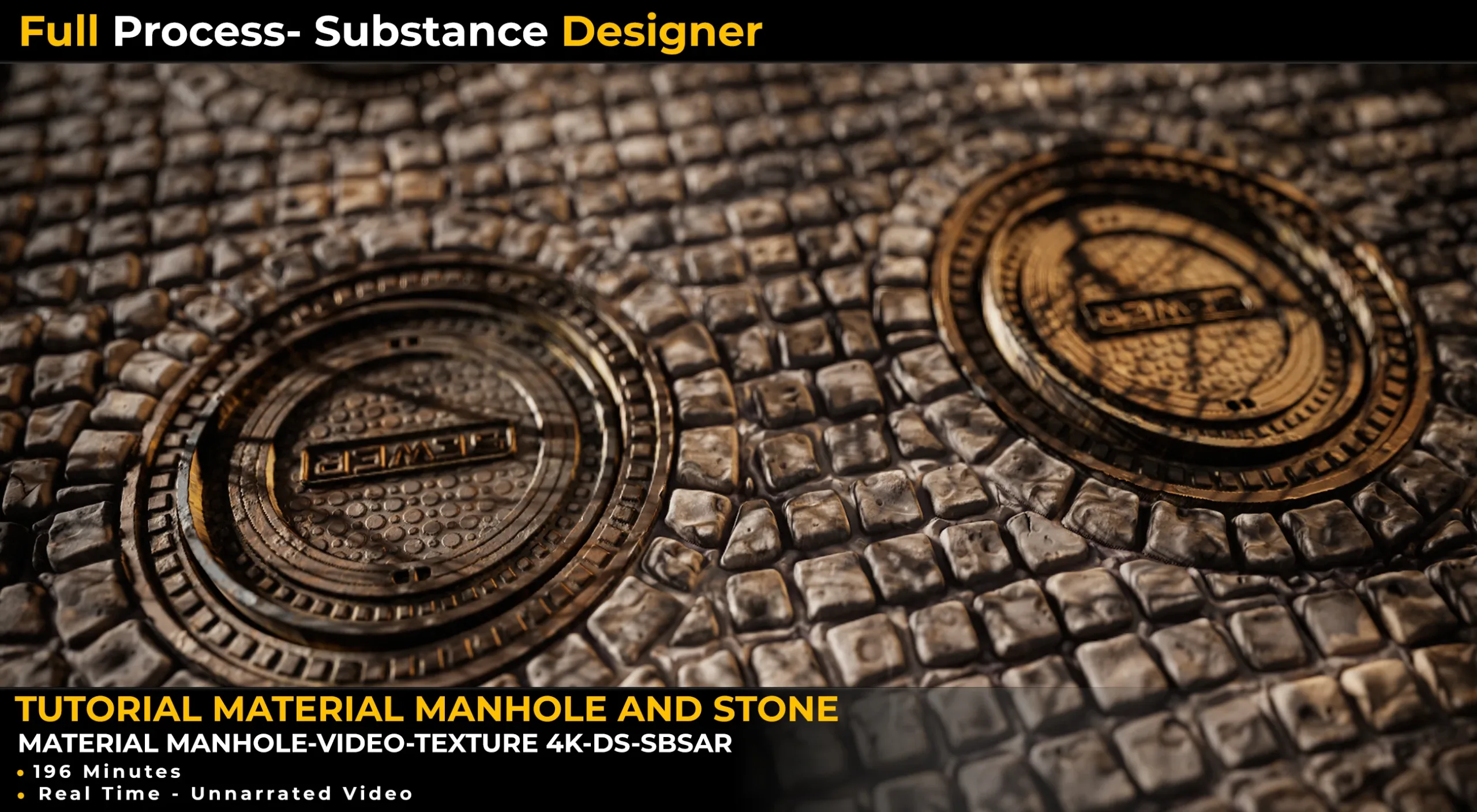 Tutorial Material Manhole And Stone-Substance Designer Vol.05