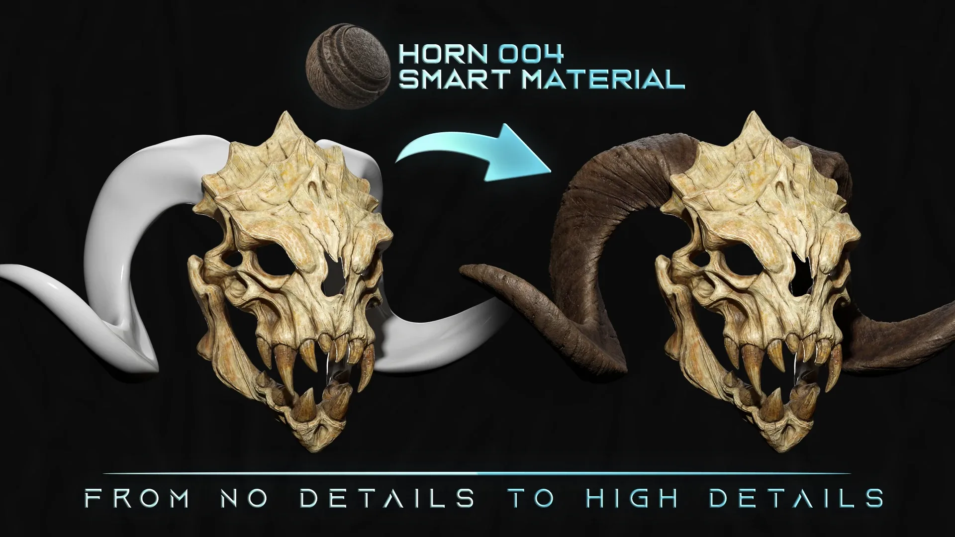 13 Horn Magical Smart Material For Substance 3D Painter
