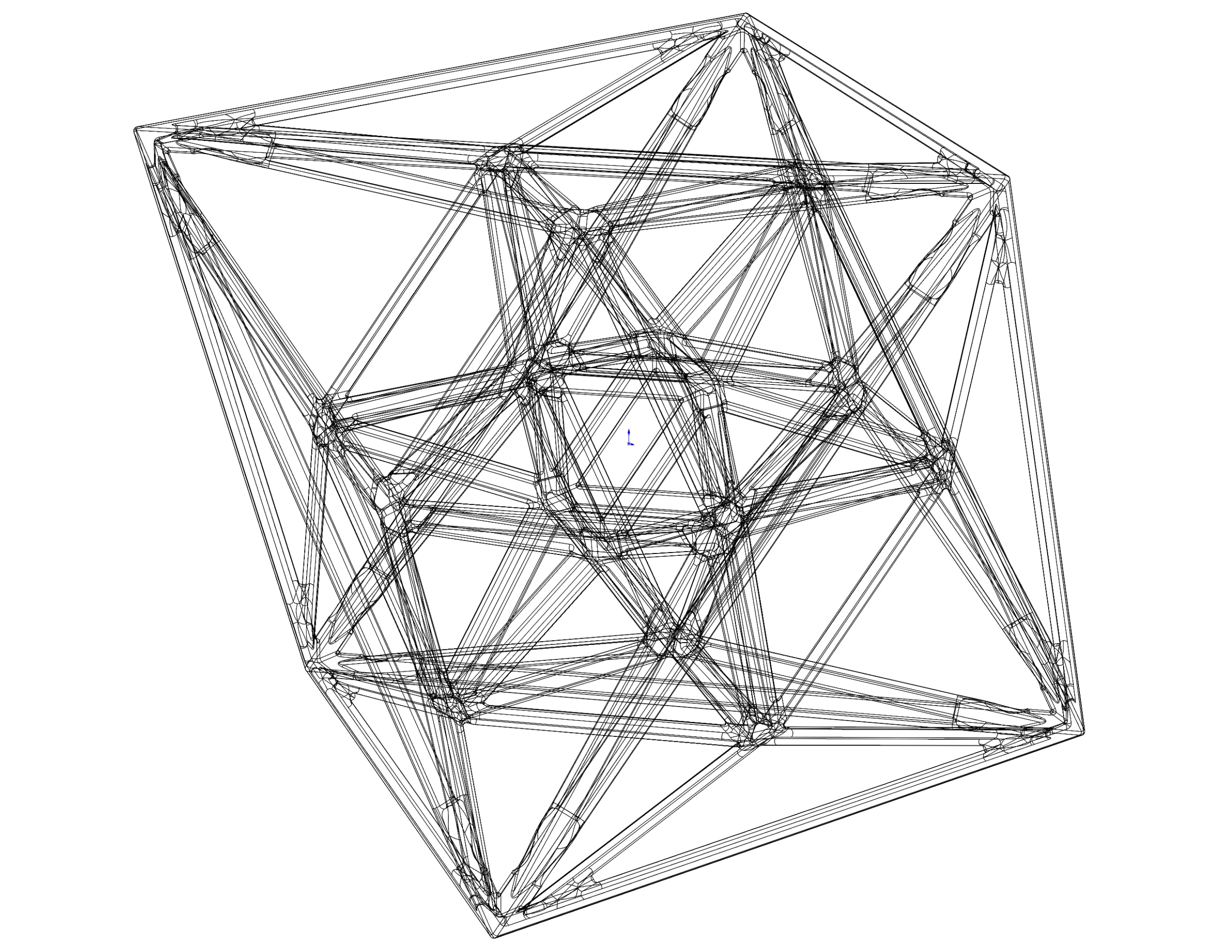 Wireframe Shape Geometric 24-Cell