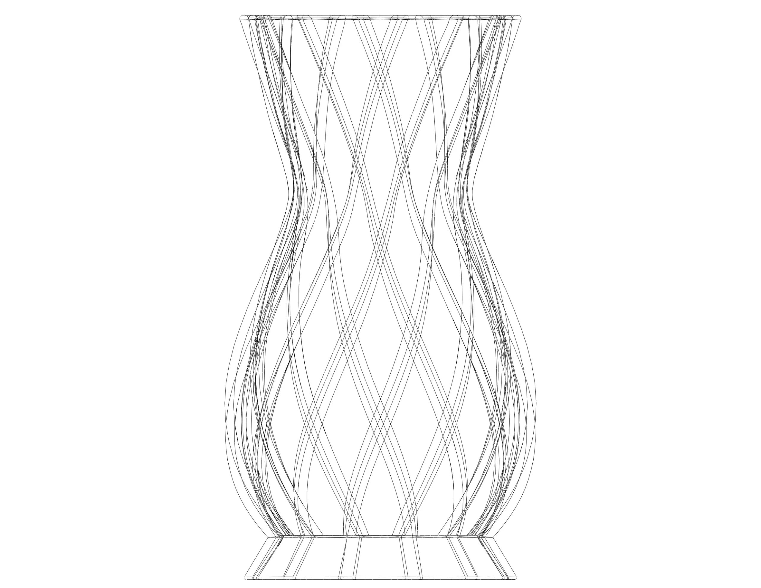 White Plastic Decorative Vase