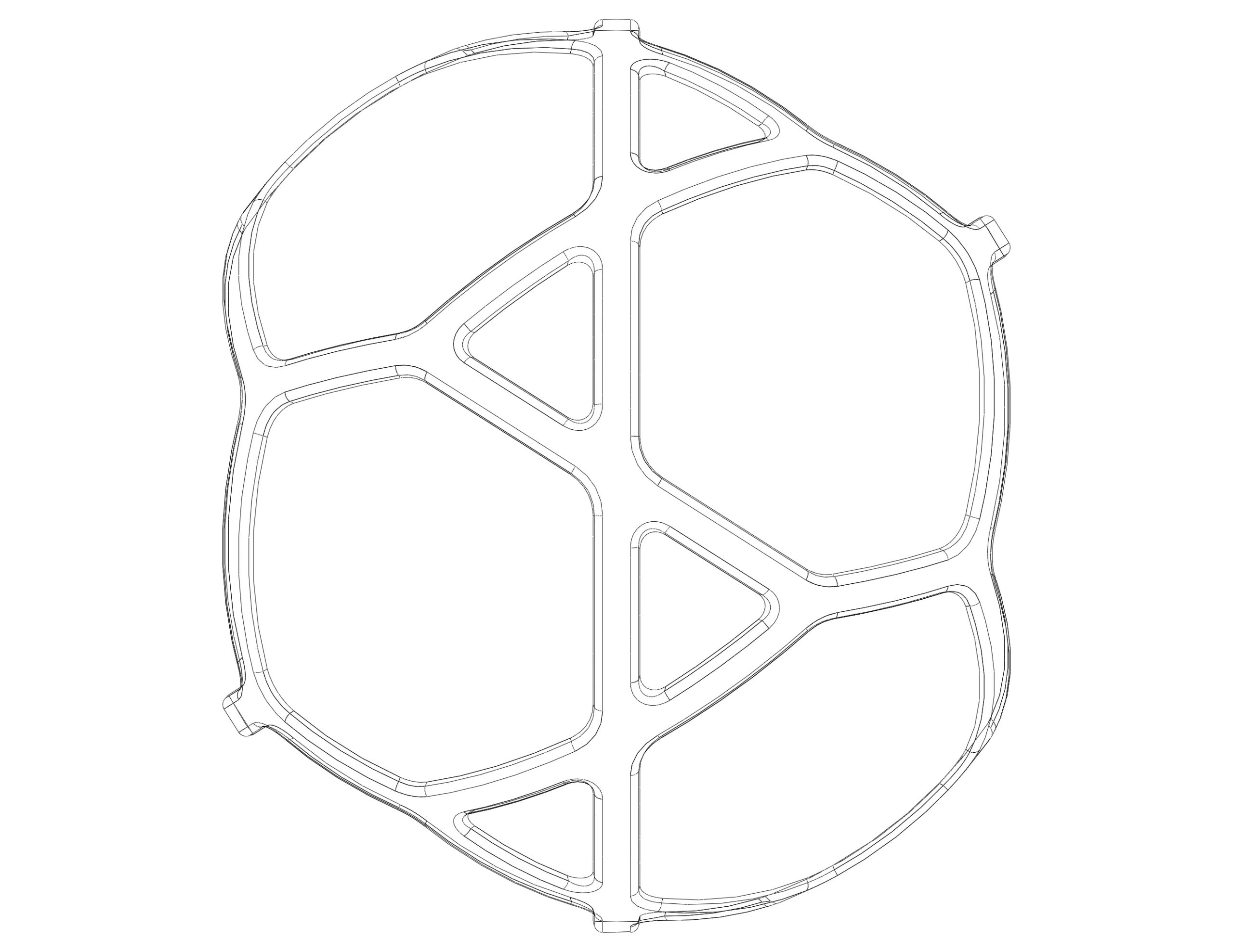 Wireframe Shape Geometric Simple Ball