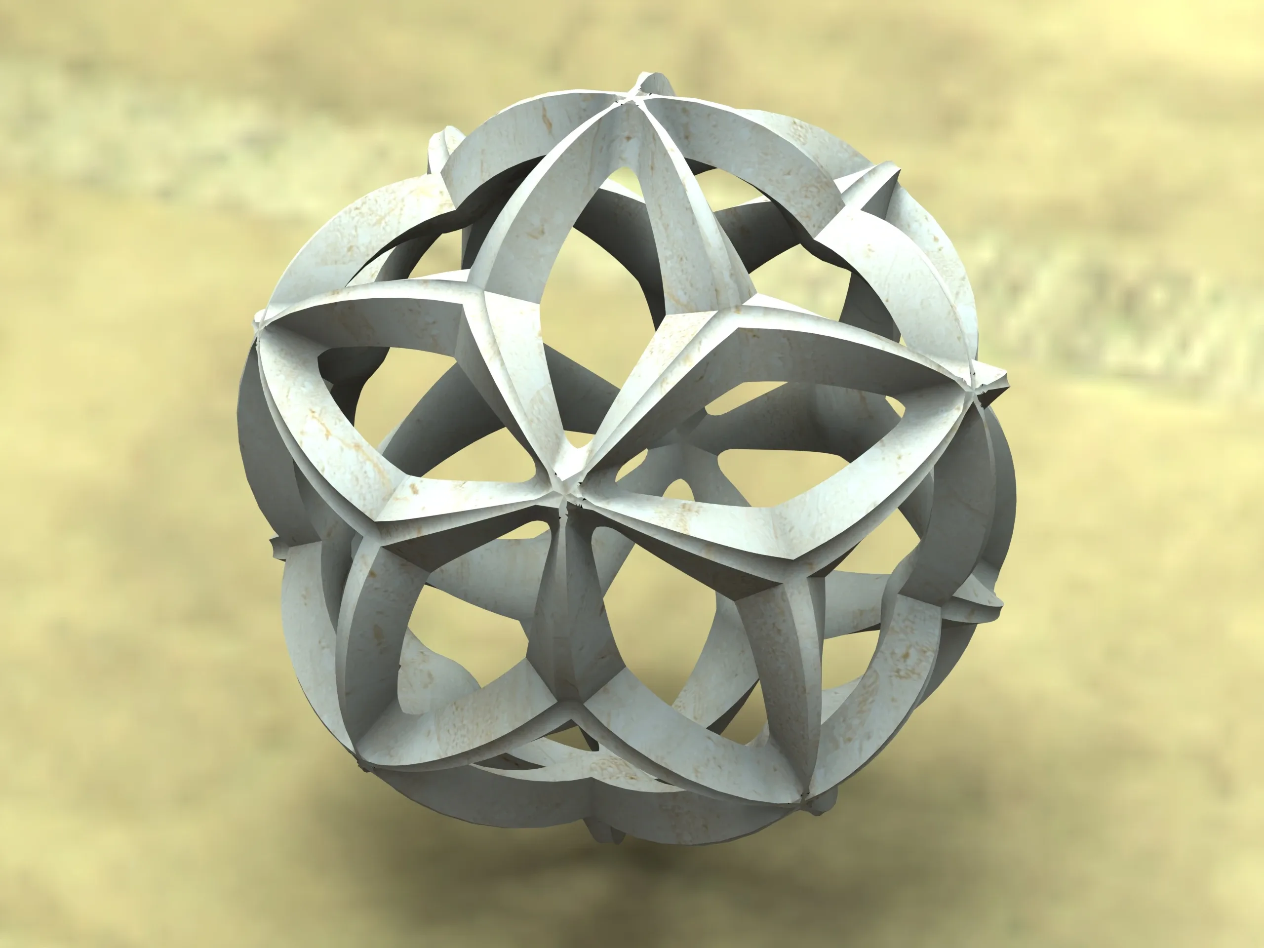 Wireframe Shape Geometric Leaf Ball