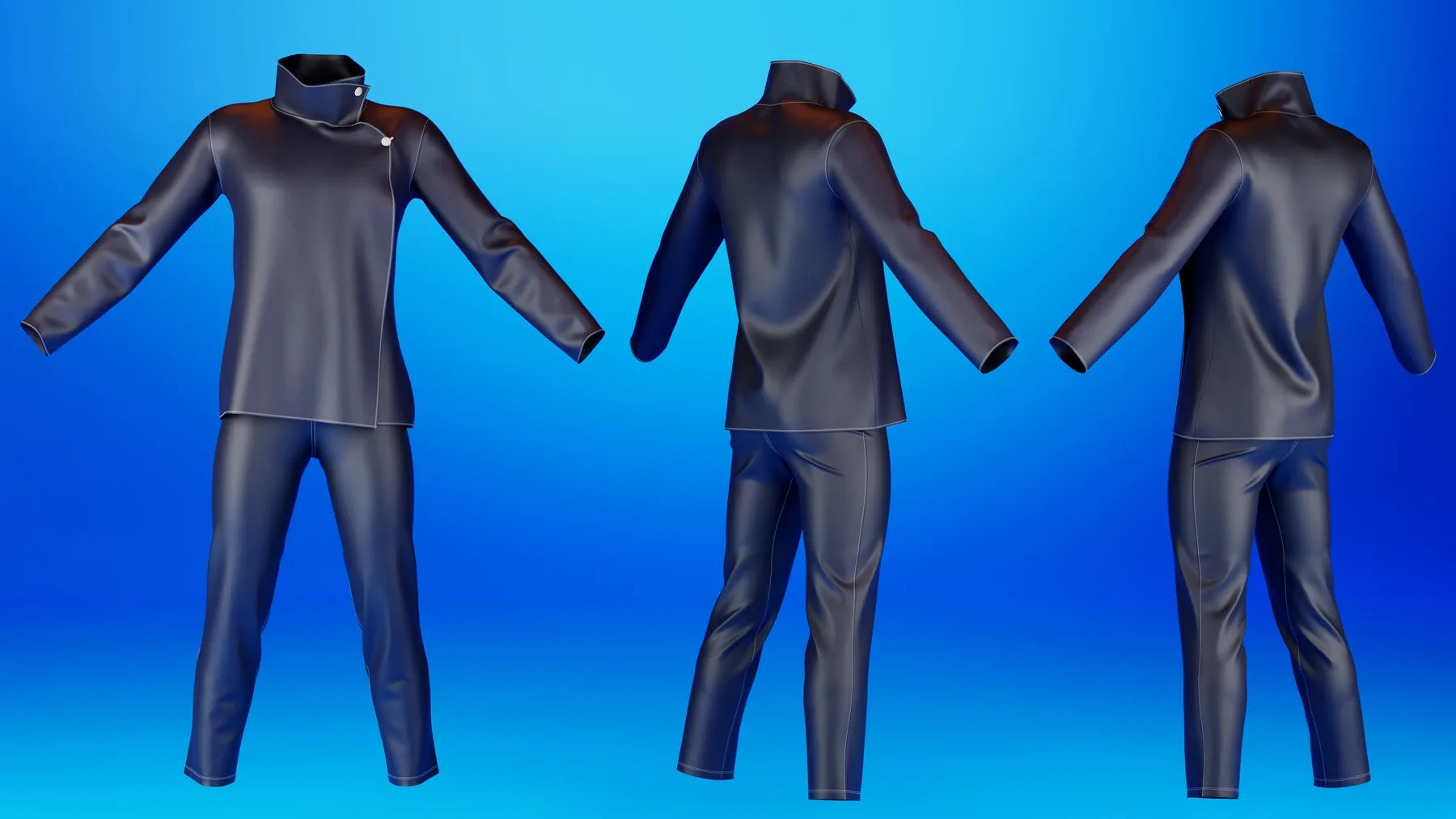 Toji And Megumi Fushiguro (Men Outfit) - Basemesh Models + Bonus + Project Files