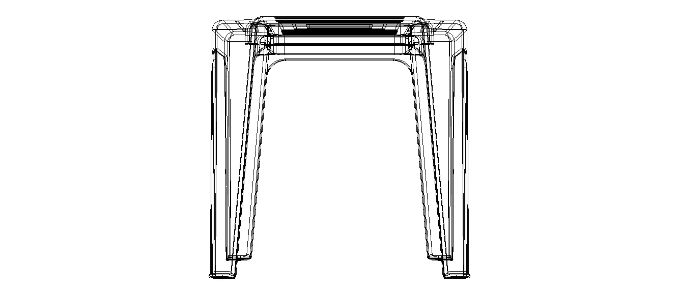 Blue Stackable Plastic Outdoor FlippedNormals