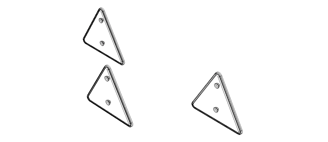 Trailer Triangle Reflectors