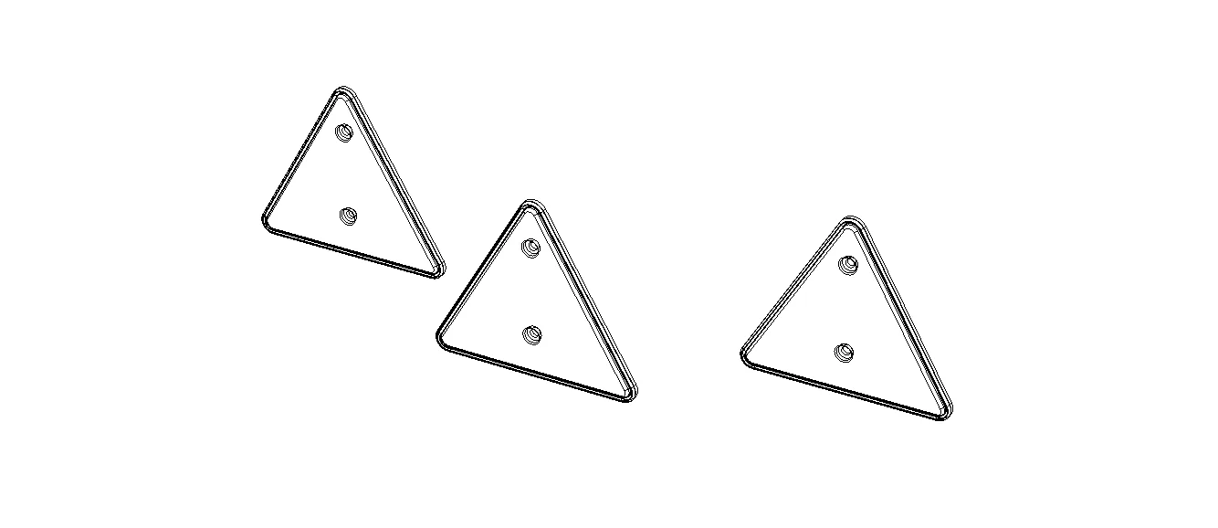 Trailer Triangle Reflectors