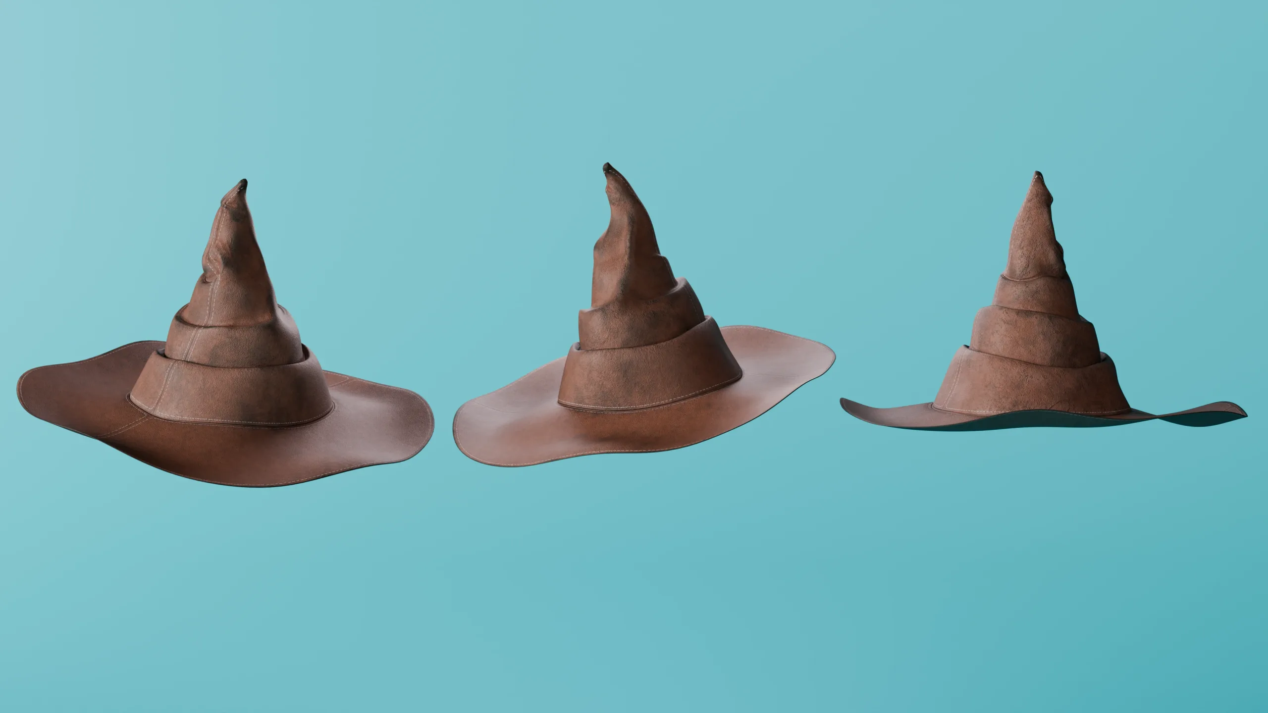 15 Fantasy/Wizard/Mage Hats - Basemesh Models + Bonus