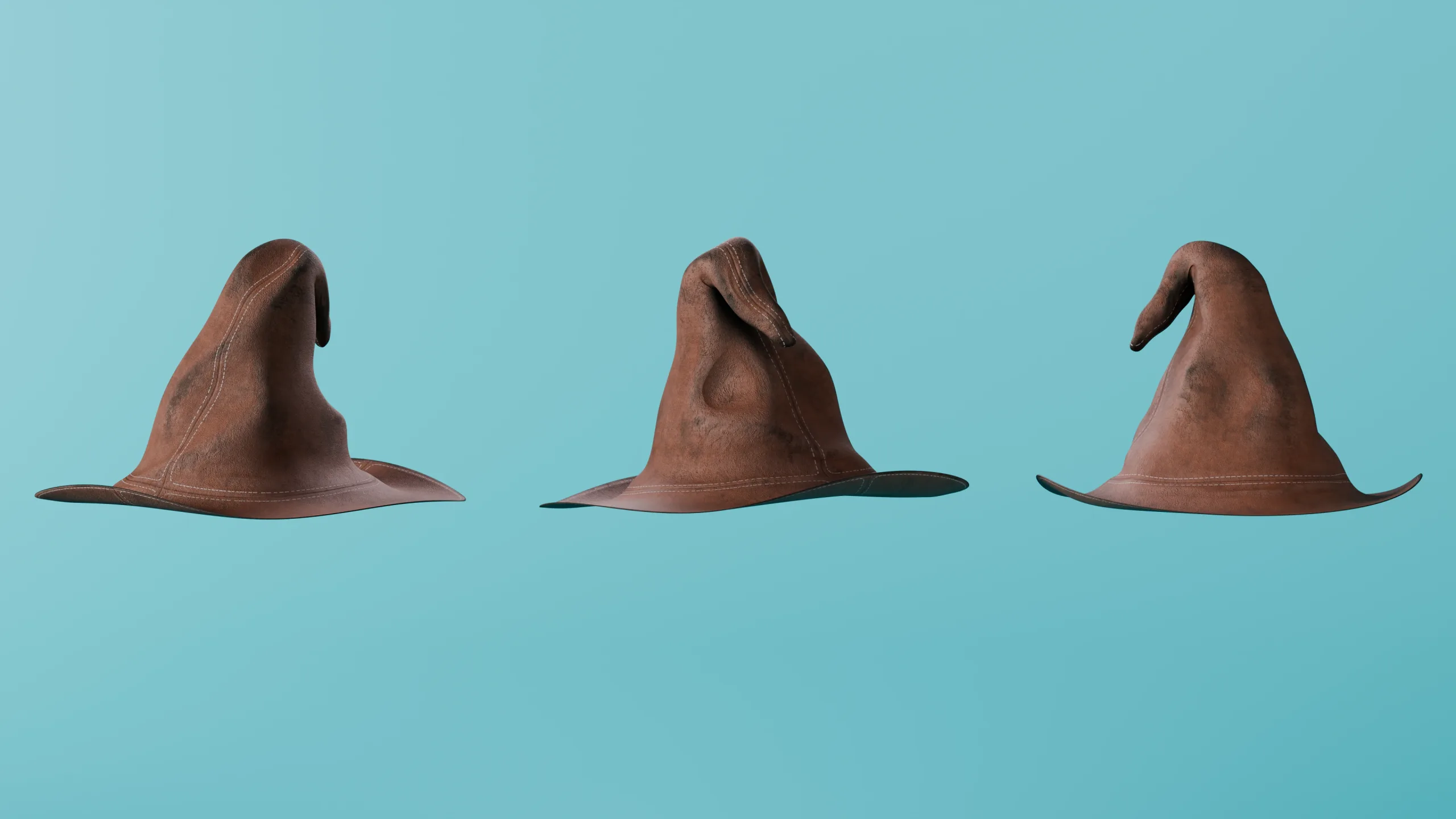 15 Fantasy/Wizard/Mage Hats - Basemesh Models + Bonus