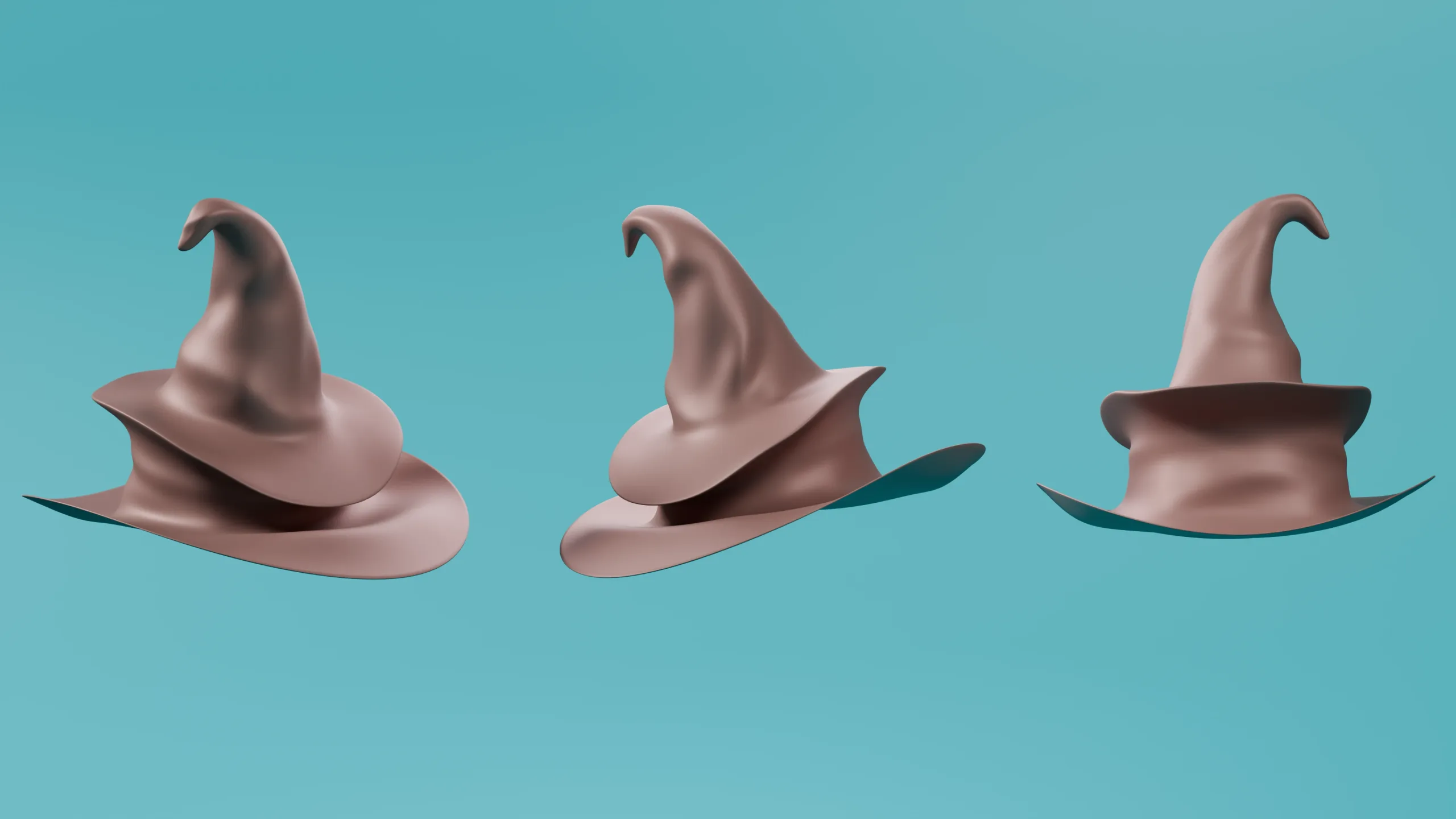 15 Fantasy/Wizard/Mage Hats - Basemesh Models + Bonus