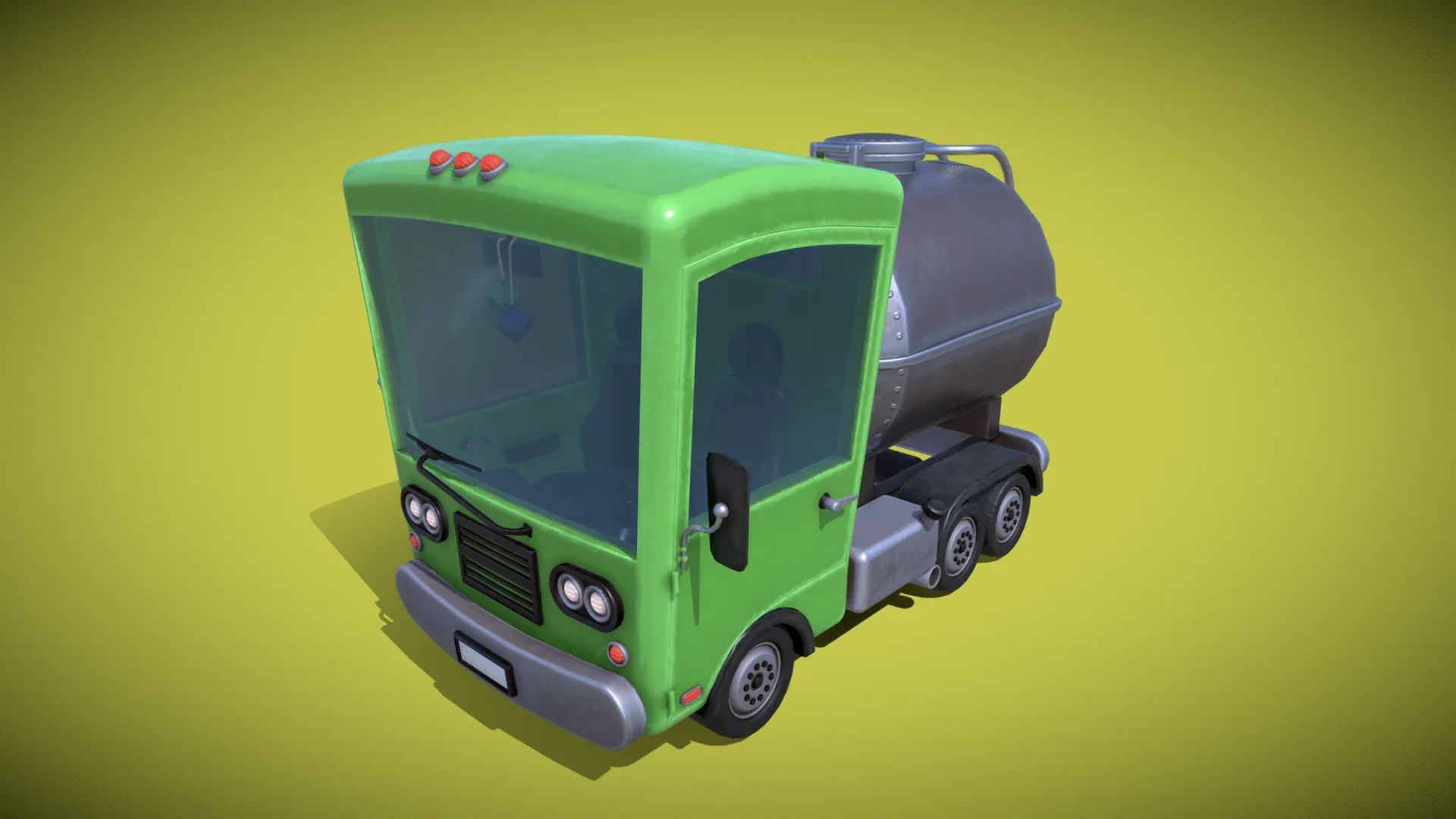 Stylized Gasoline Truck