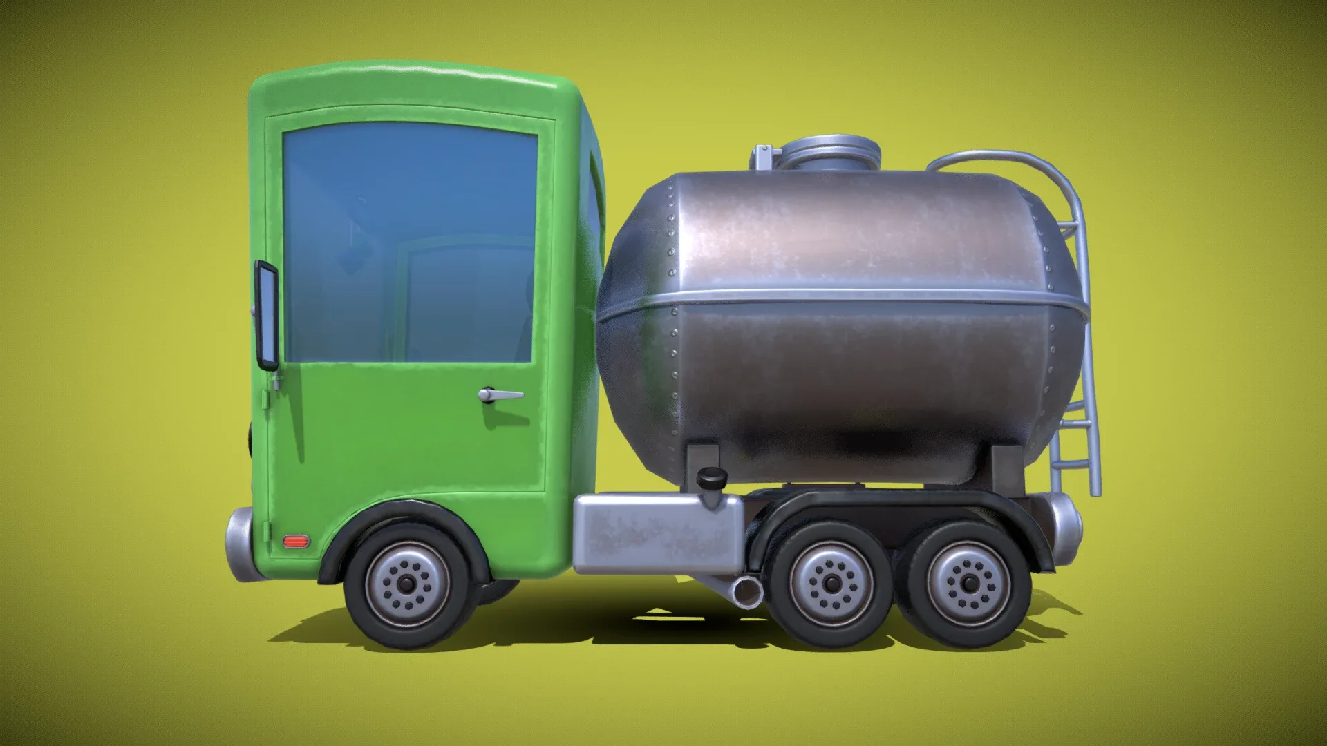 Stylized Gasoline Truck