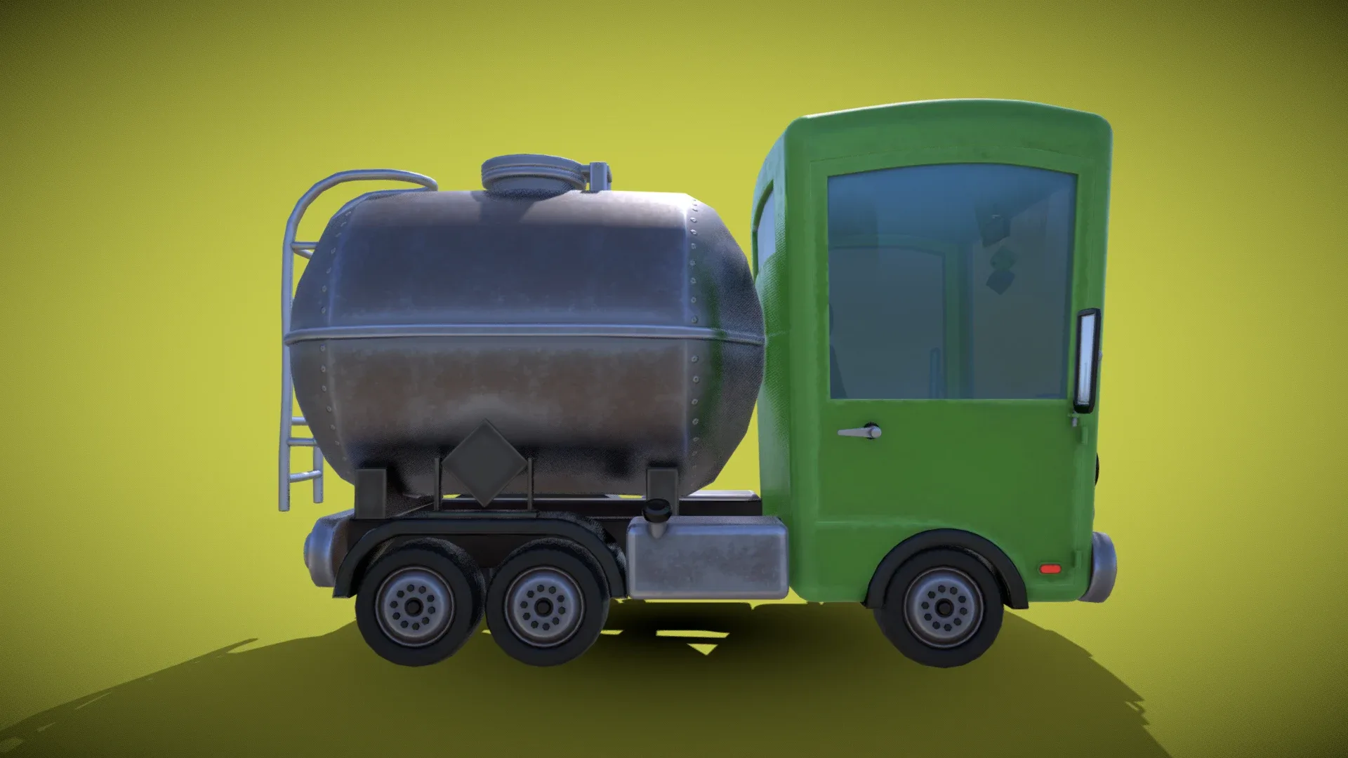 Stylized Gasoline Truck