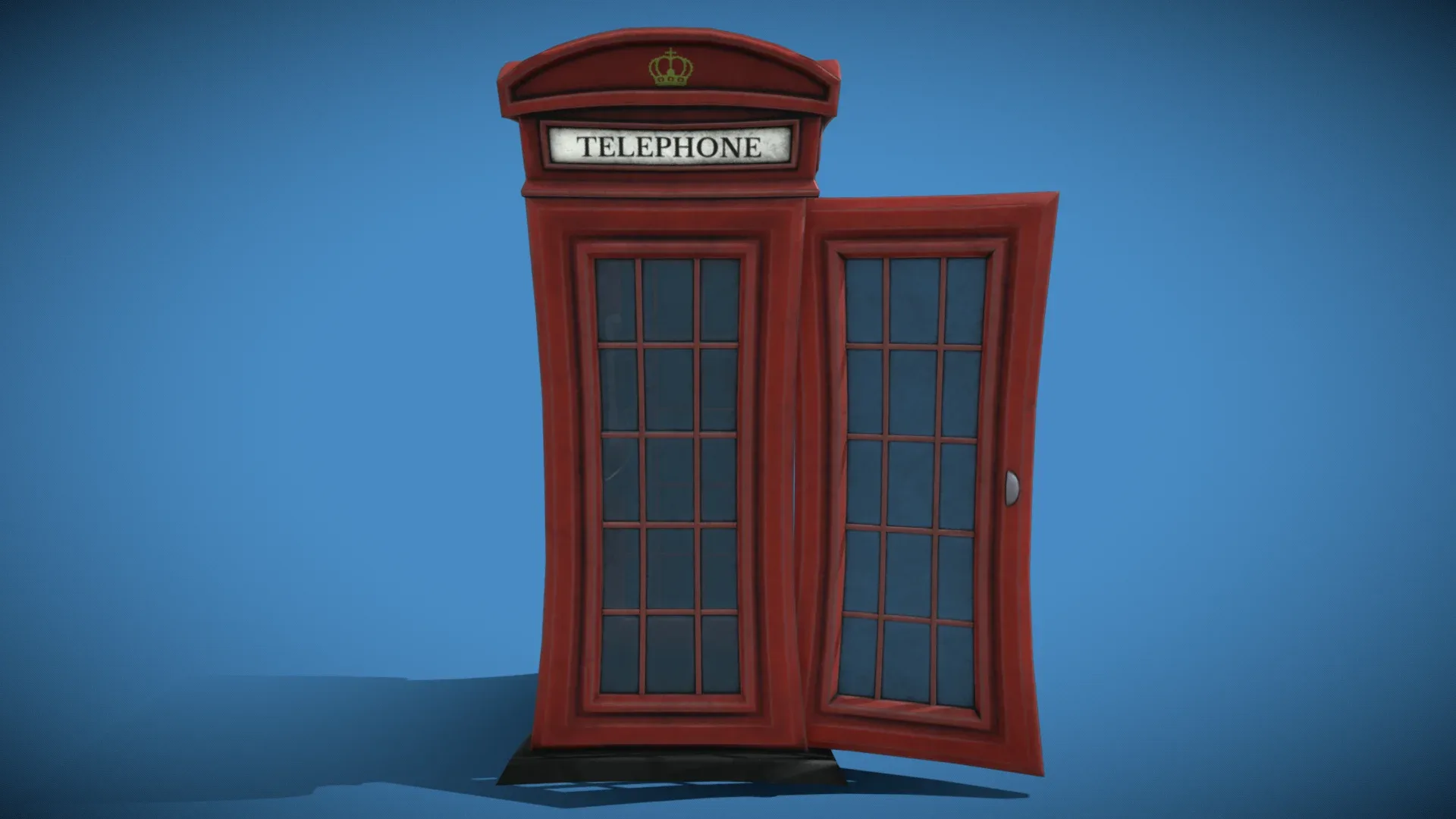 Stylized London UK Telephone Box