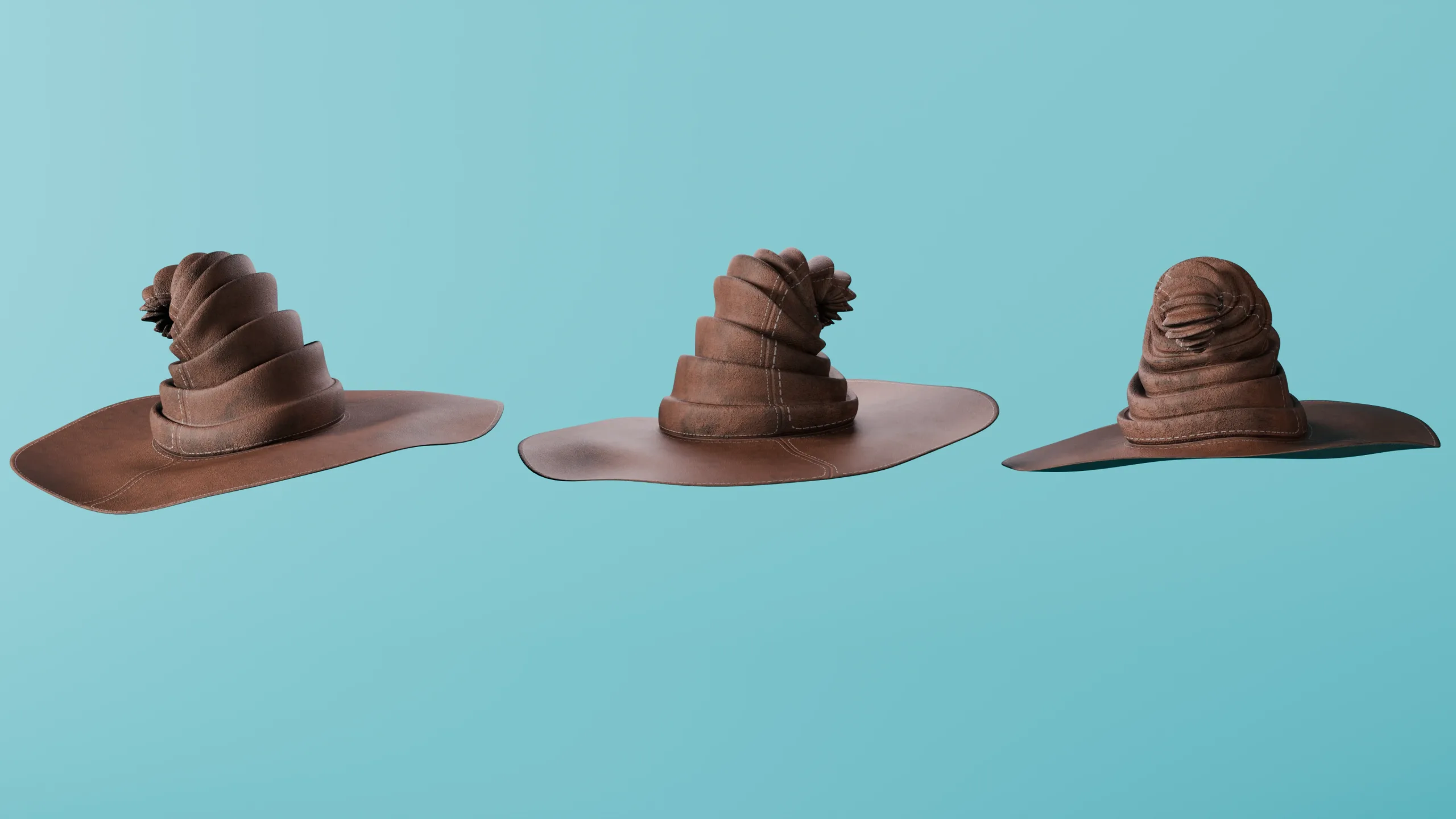 15 Fantasy/Wizard/Mage Hats - Basemesh Models + Bonus