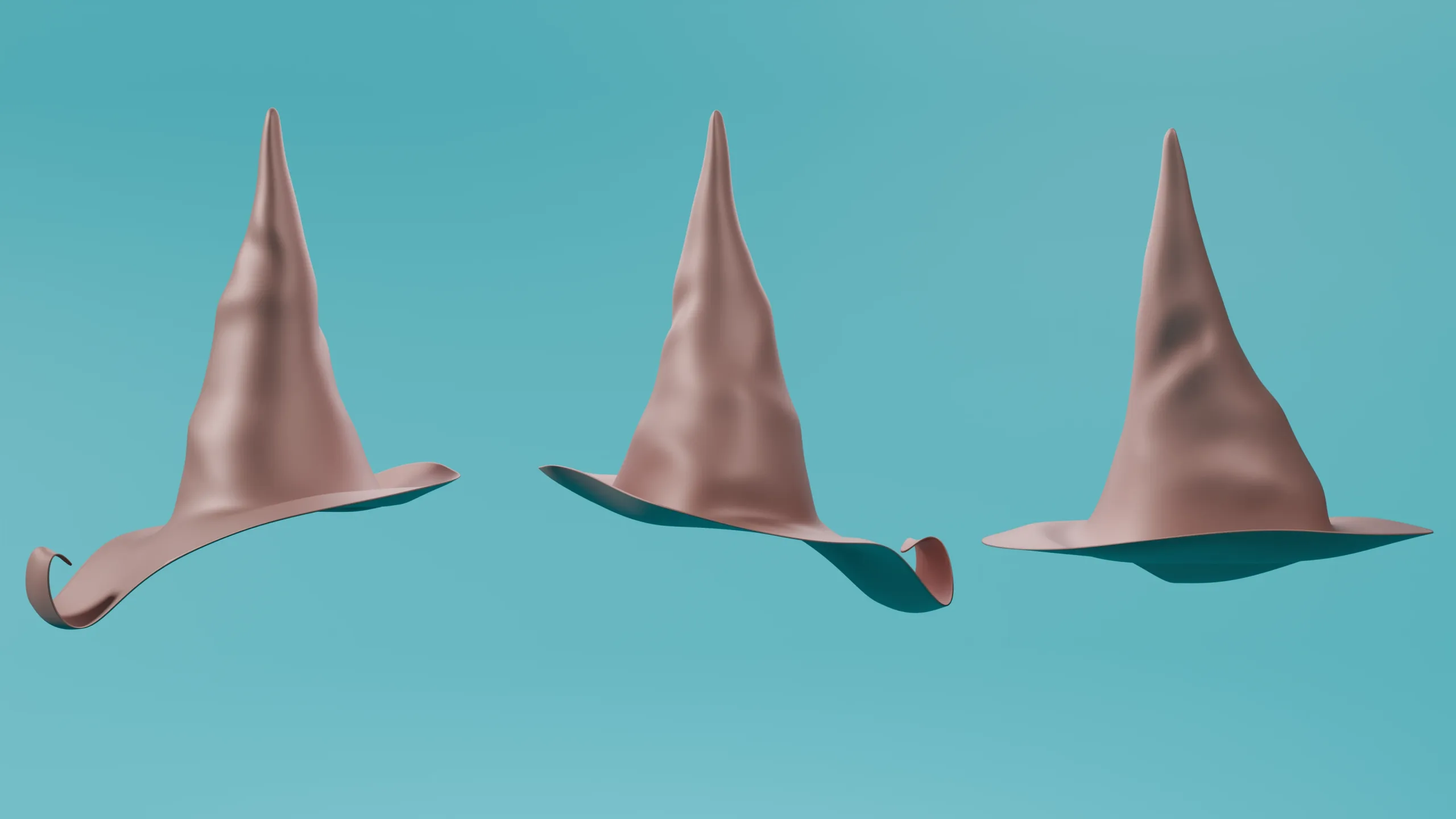 15 Fantasy/Wizard/Mage Hats - Basemesh Models + Bonus