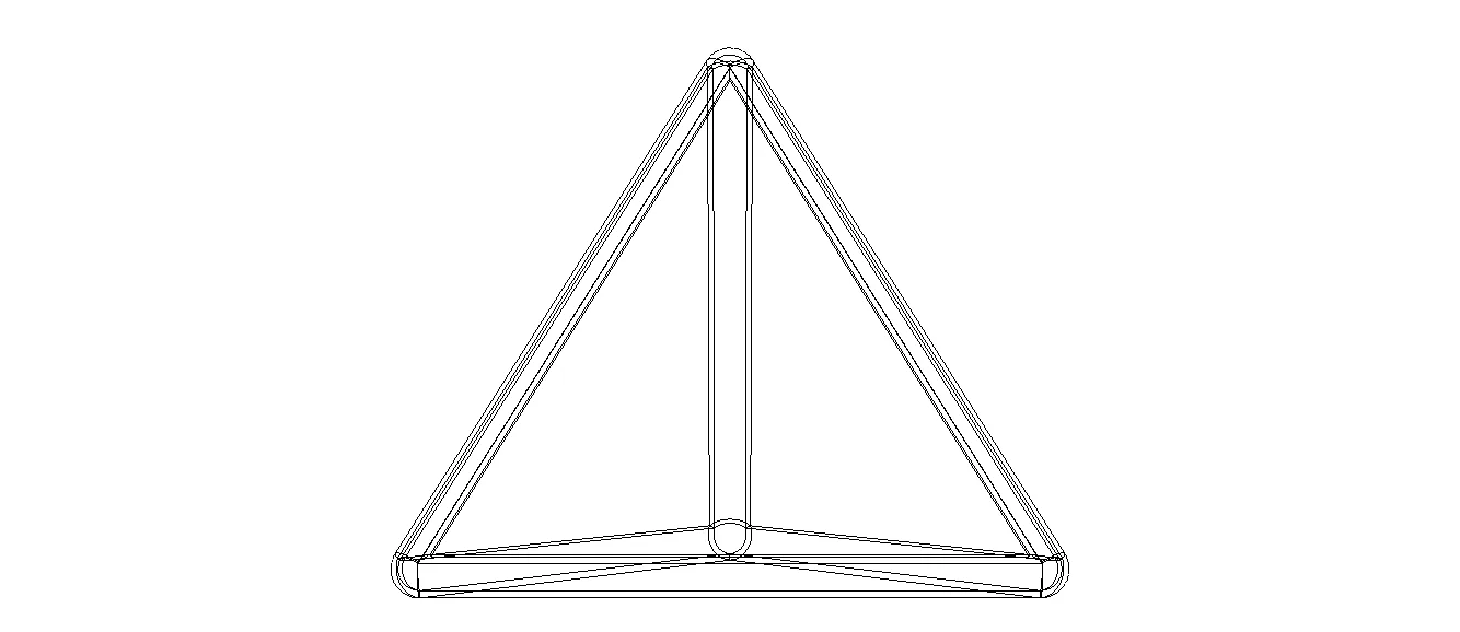 Wireframe Tetrahedron