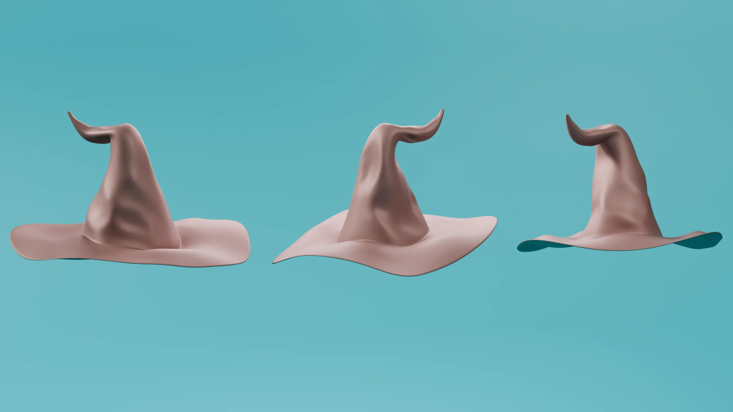 15 Fantasy/Wizard/Mage Hats - Basemesh Models + Bonus