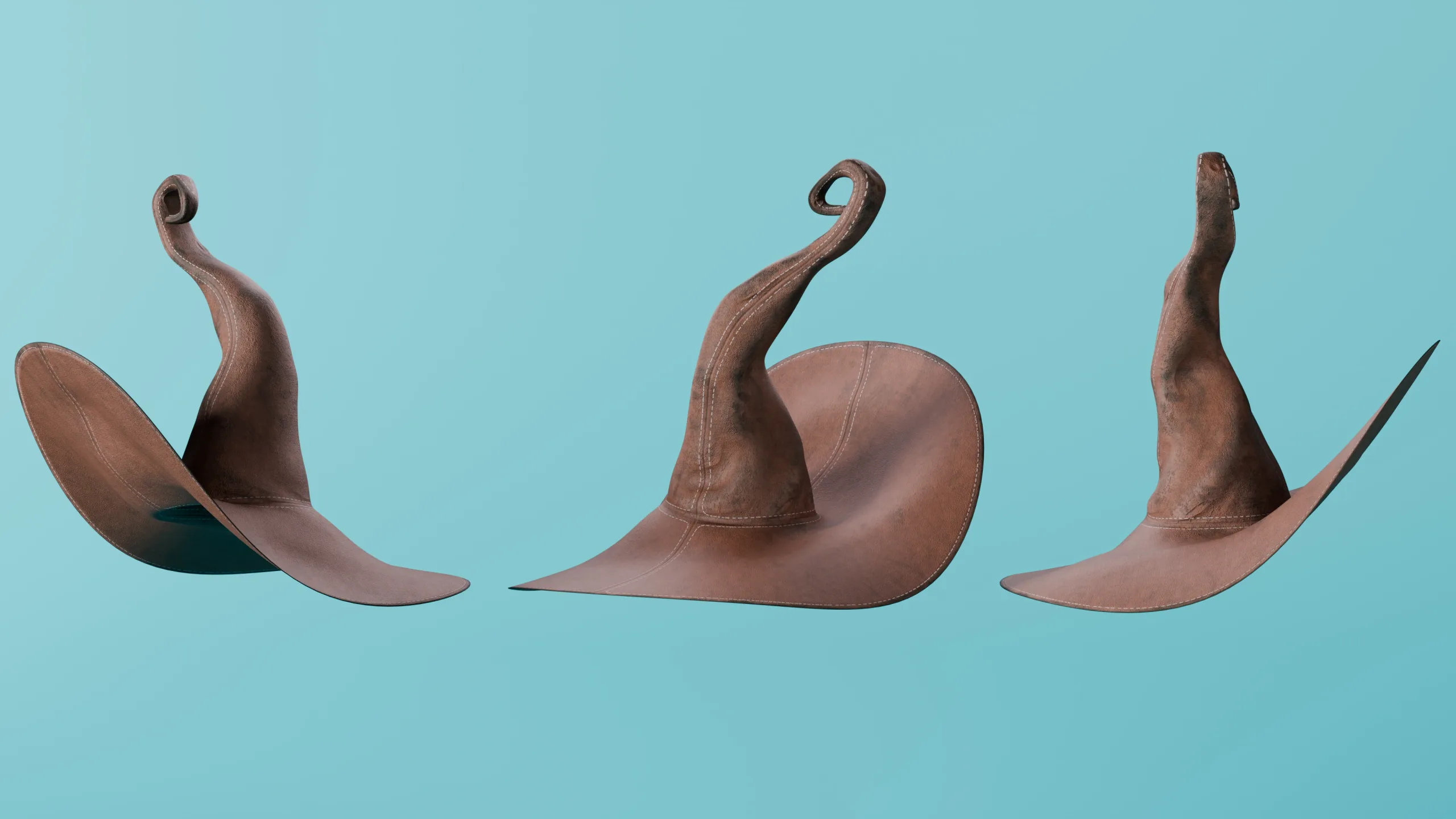 15 Fantasy/Wizard/Mage Hats - Basemesh Models + Bonus