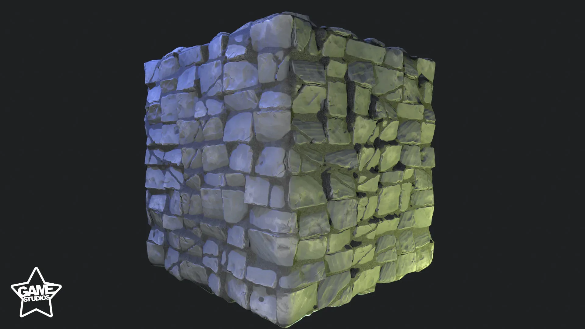 Stylized Brick Wall Material 05 - Substance 3D Designer