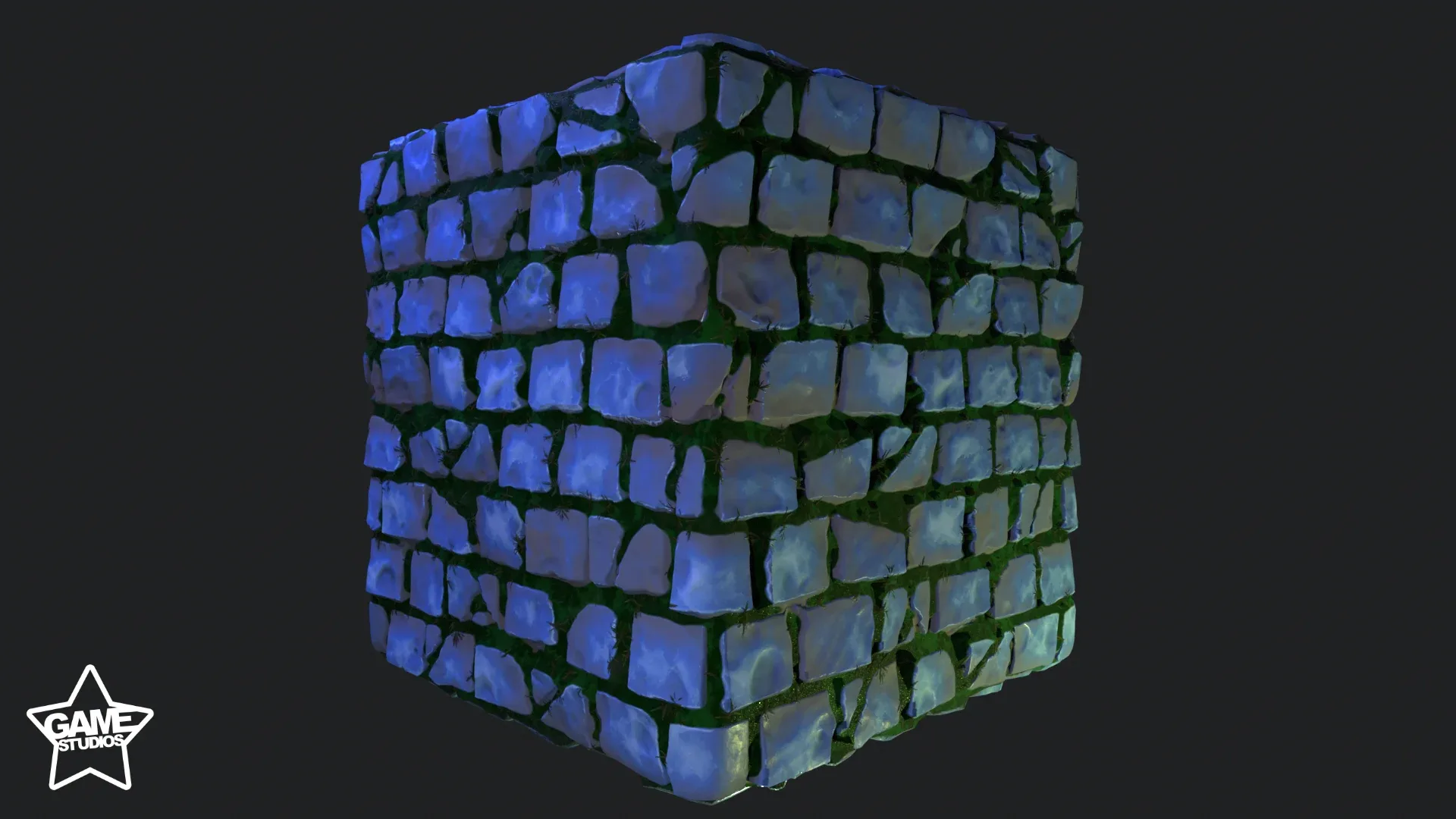 Stylized Brick Wall Material 03 - Substance 3D Designer