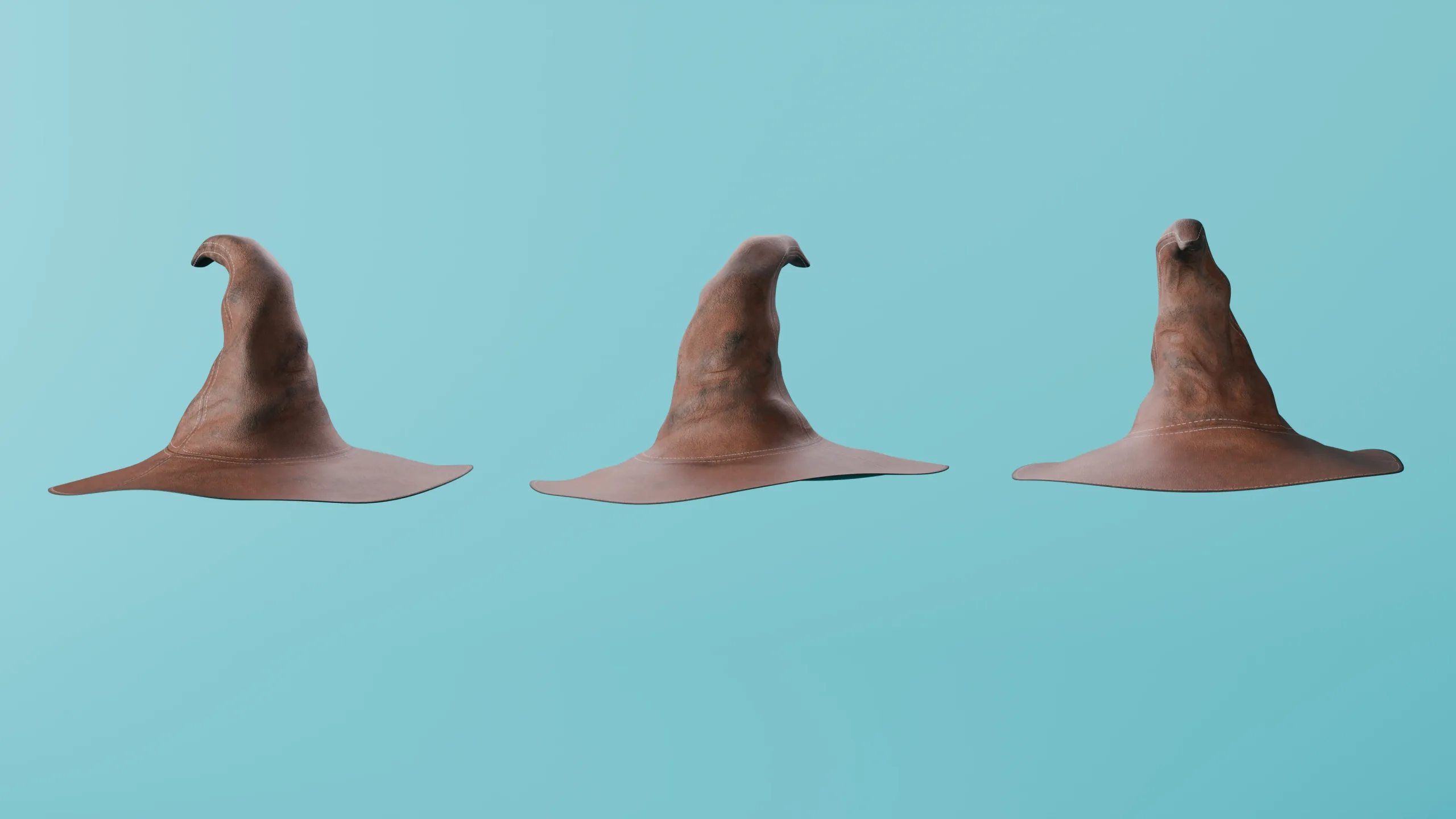 15 Fantasy/Wizard/Mage Hats - Basemesh Models + Bonus