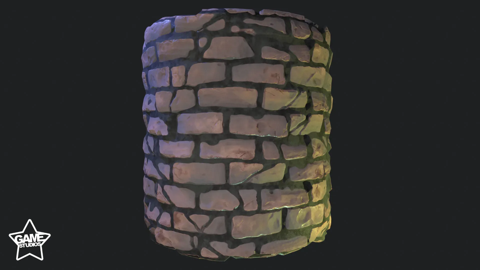 Stylized Brick Wall Material 04 - Substance 3D Designer