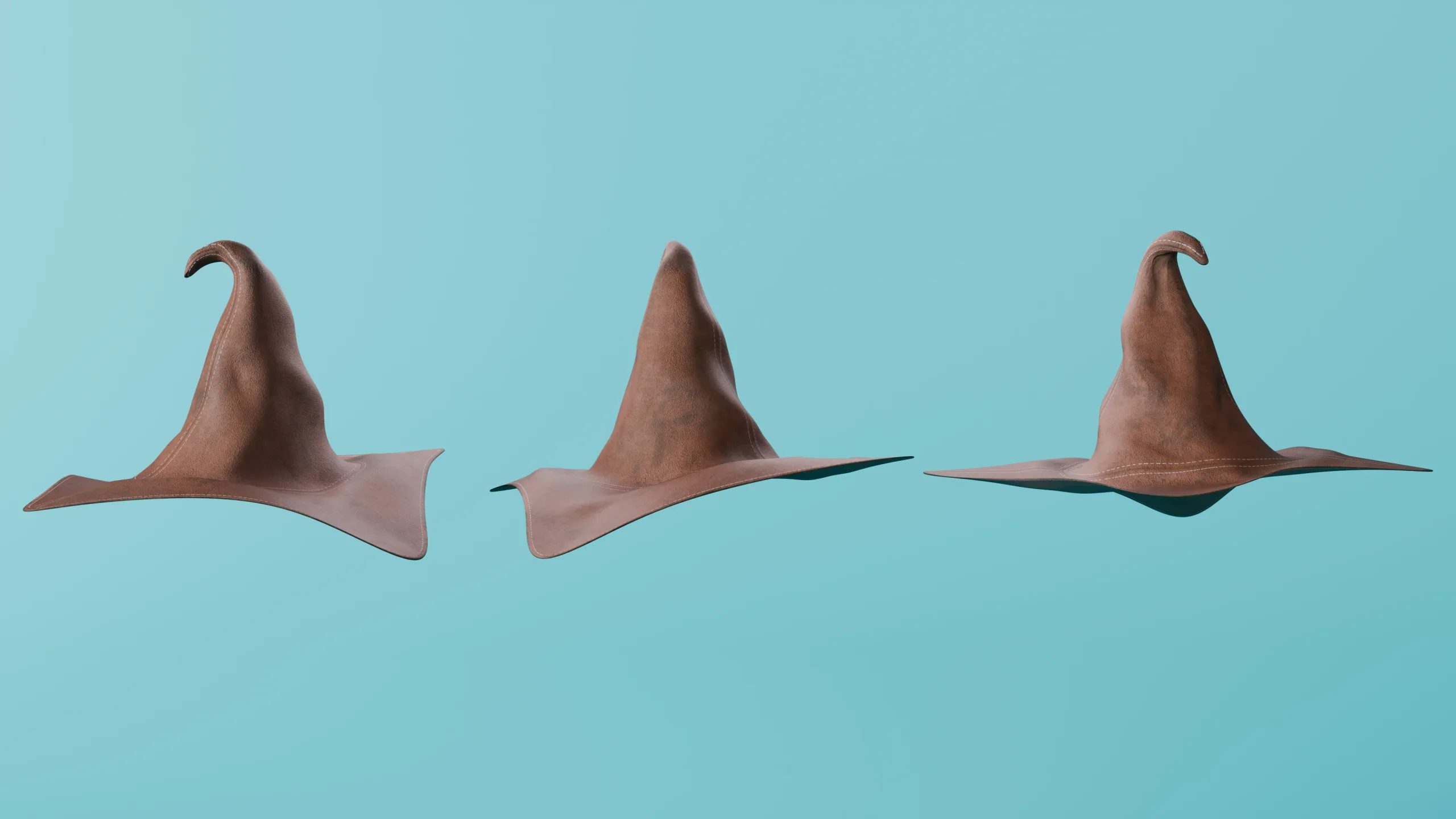 15 Fantasy/Wizard/Mage Hats - Basemesh Models + Bonus