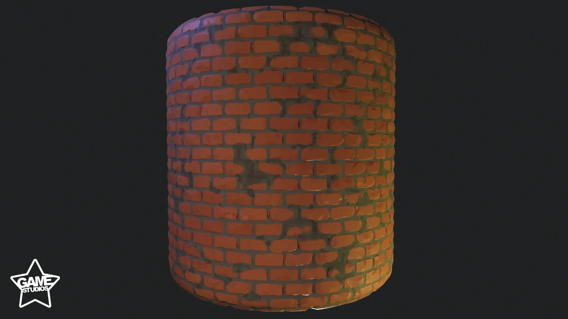 Stylized Brick Wall Material 01 - Substance 3D Designer