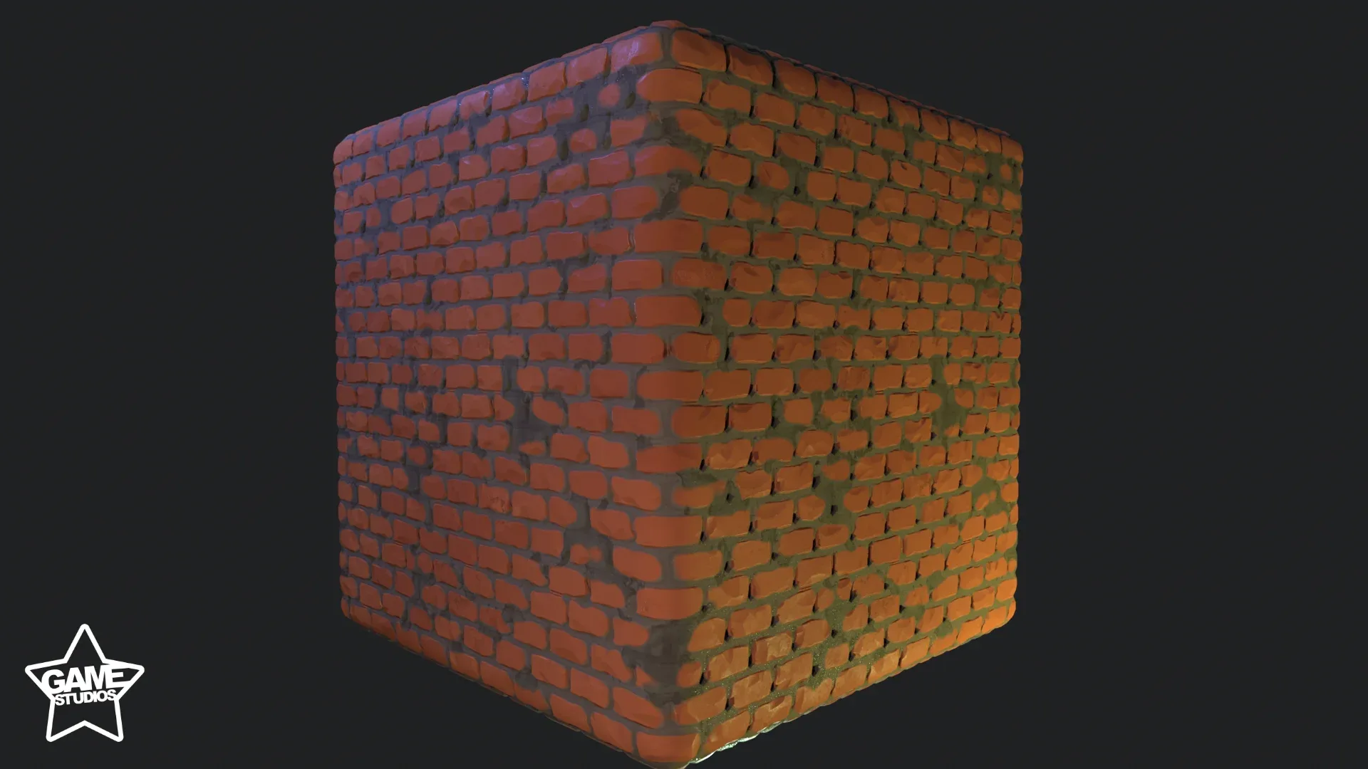 Stylized Brick Wall Material 01 - Substance 3D Designer