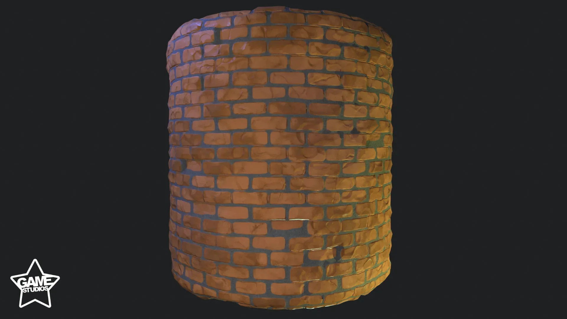 Stylized Brick Wall Material 02 - Substance 3D Designer