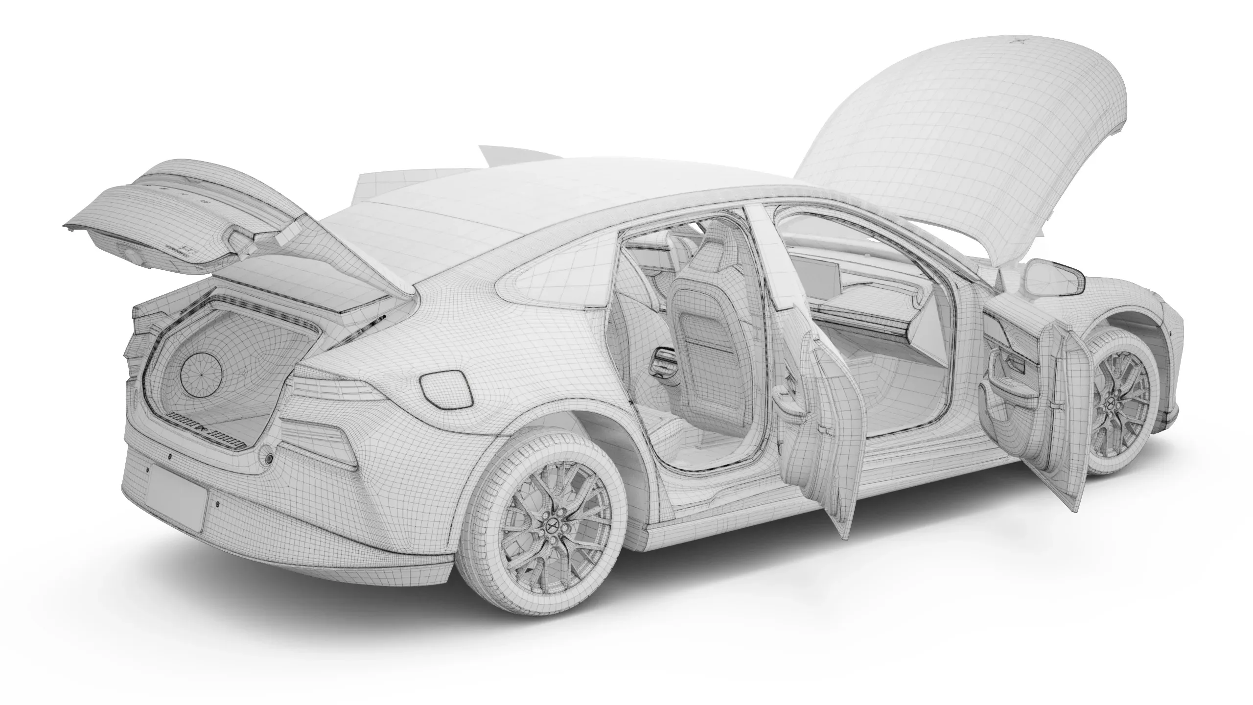 2024 Xpeng P7 With Interior