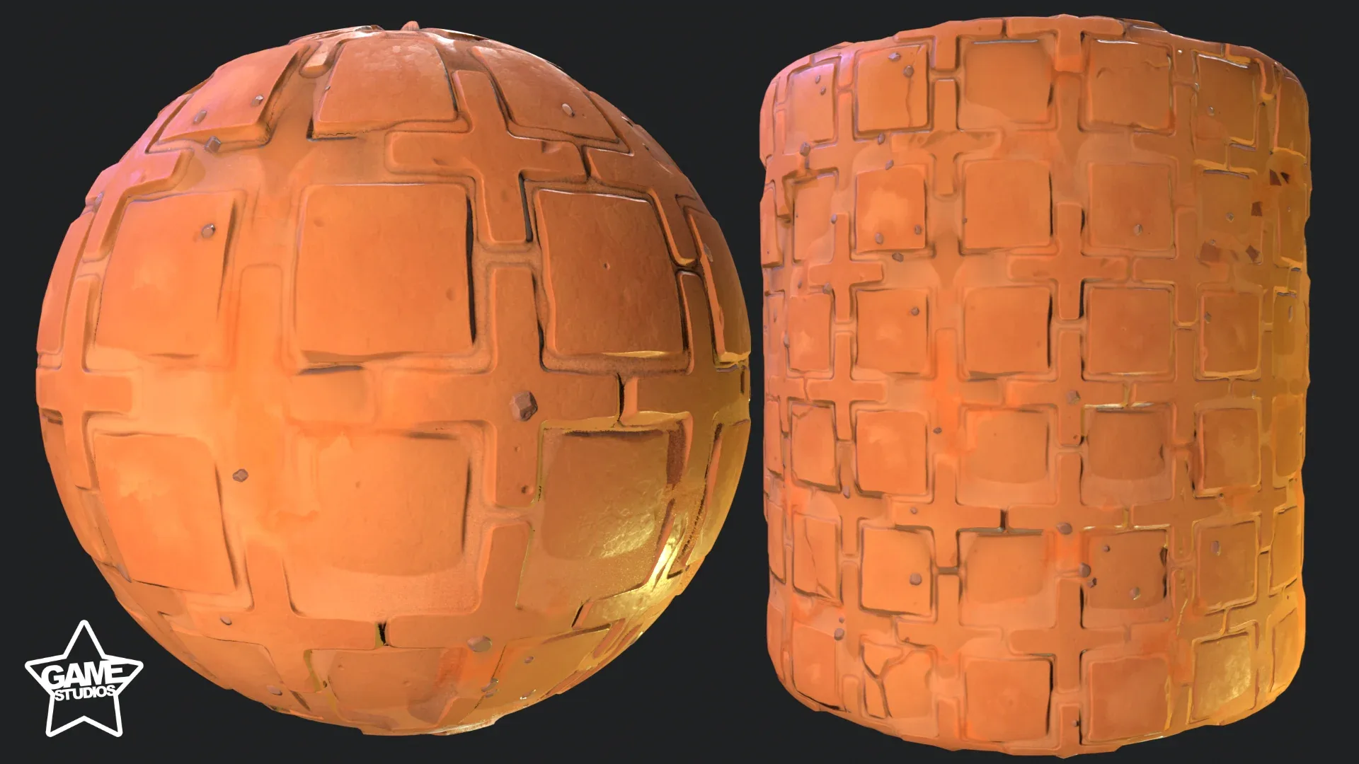 Stylized Desert Tiles Material 02 - Substance 3D Designer